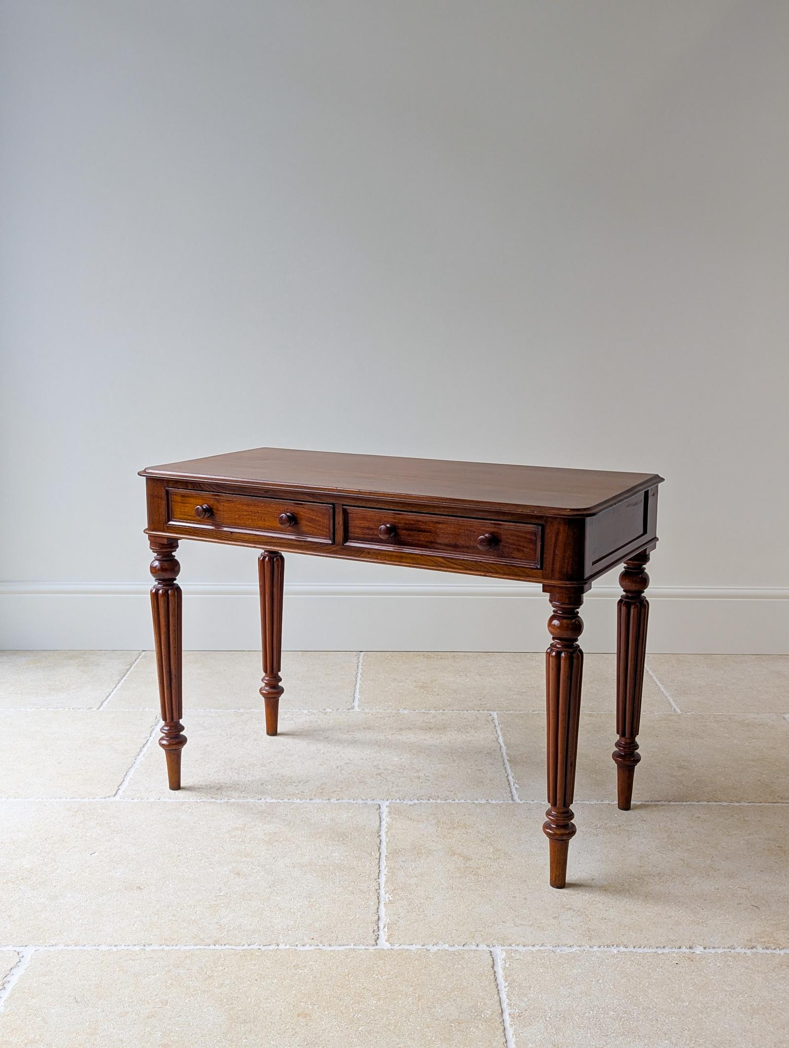 Antique Victorian Mahogany Writing Table c.1870 (1 of 15)