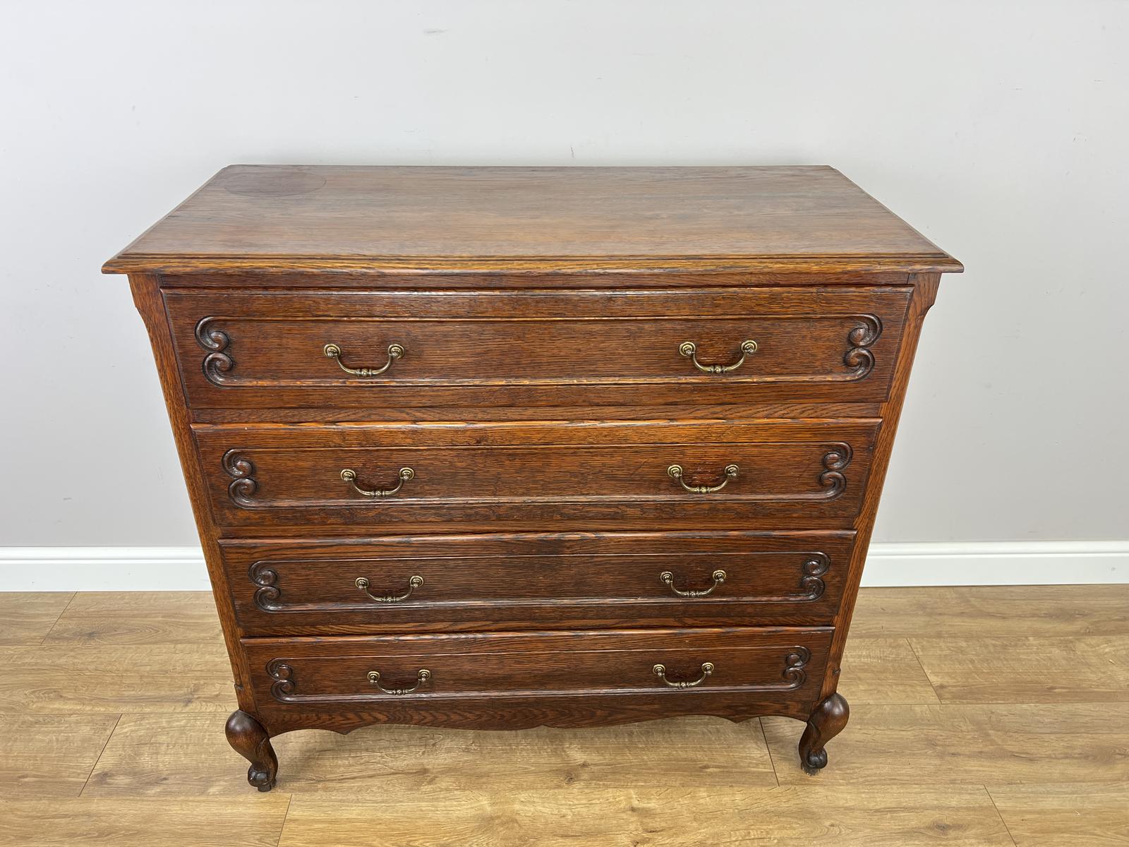 Chest of Drawers Vintage French Style Oak 4 Drawers Cabinet (1 of 20) Chest of Drawers Vintage French Style Oak 4 Drawers Cabinet (1 of 20)