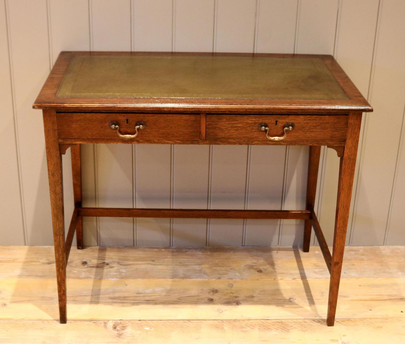 Edwardian Oak Writing Table (1 of 10) Edwardian Oak Writing Table (1 of 10)