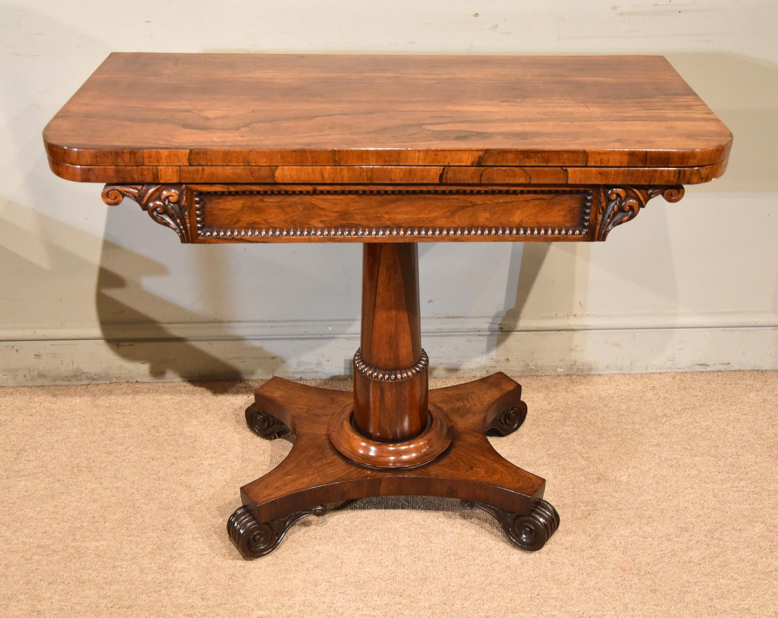 William IV Rosewood Card Table (1 of 9) William IV Rosewood Card Table (1 of 9)