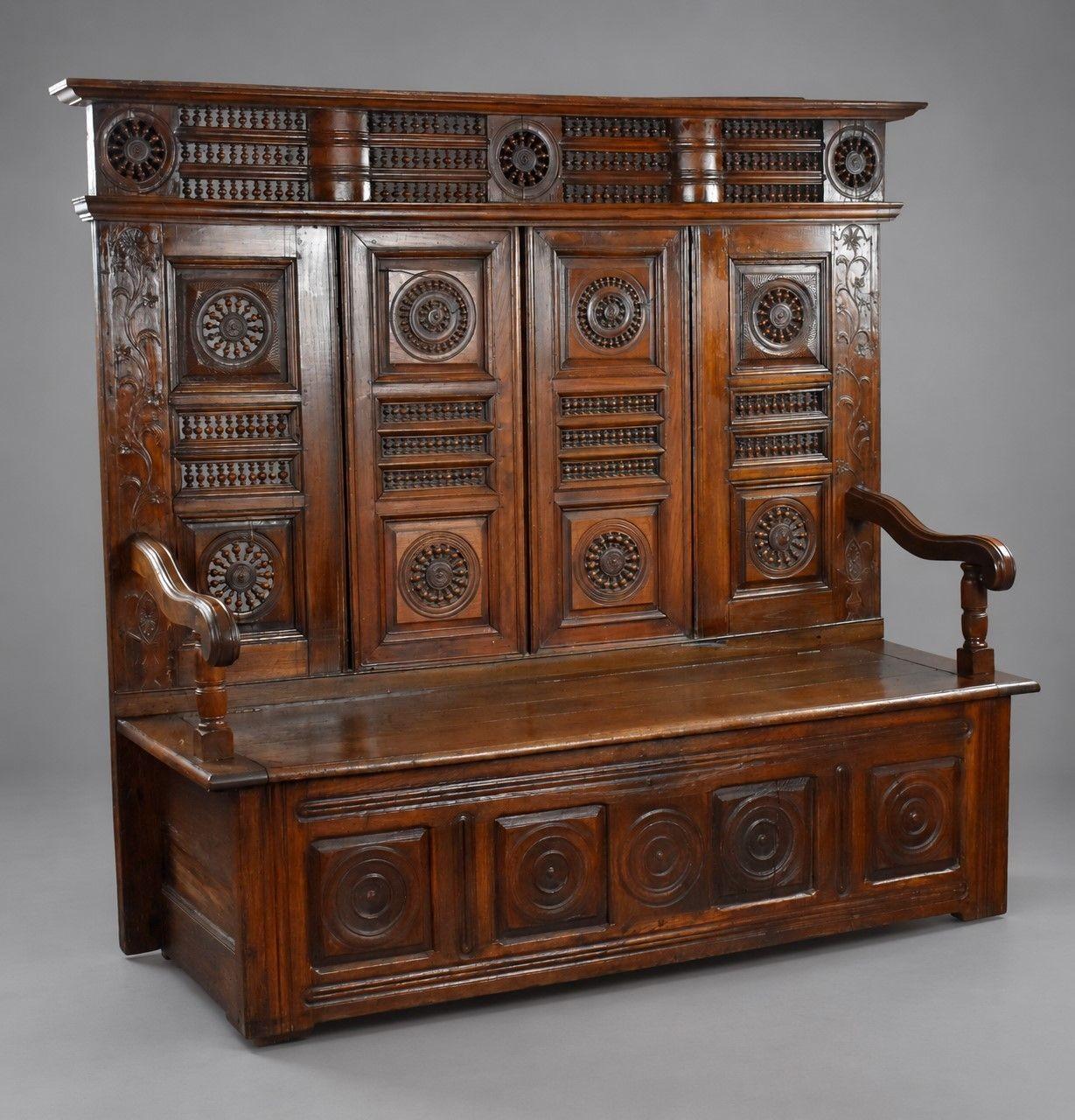 Carved Oak Panelled Settle / Hall Bench (1 of 13) Carved Oak Panelled Settle / Hall Bench (1 of 13)