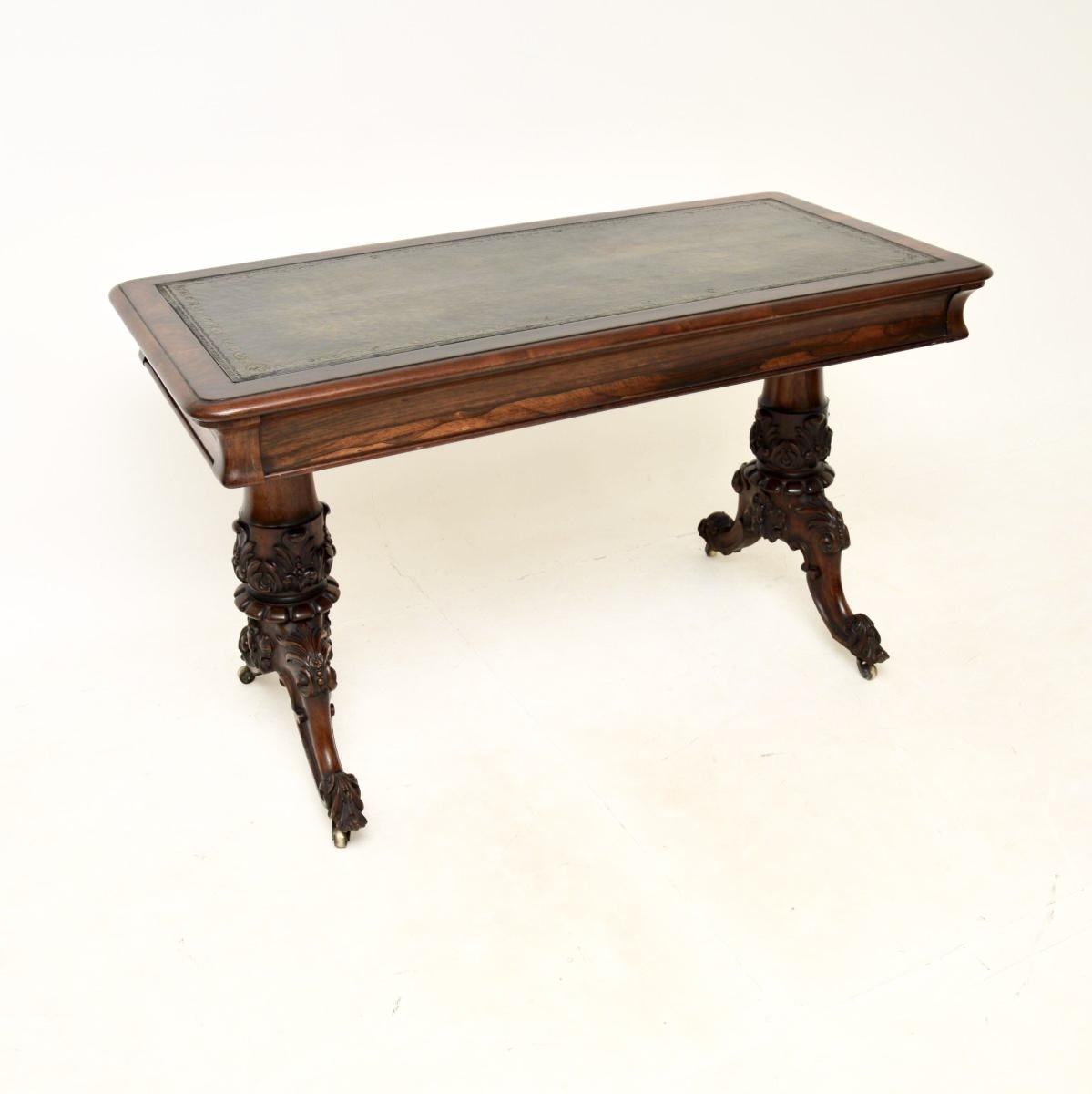 Antique William IV Rosewood Writing Table / Desk (1 of 12)