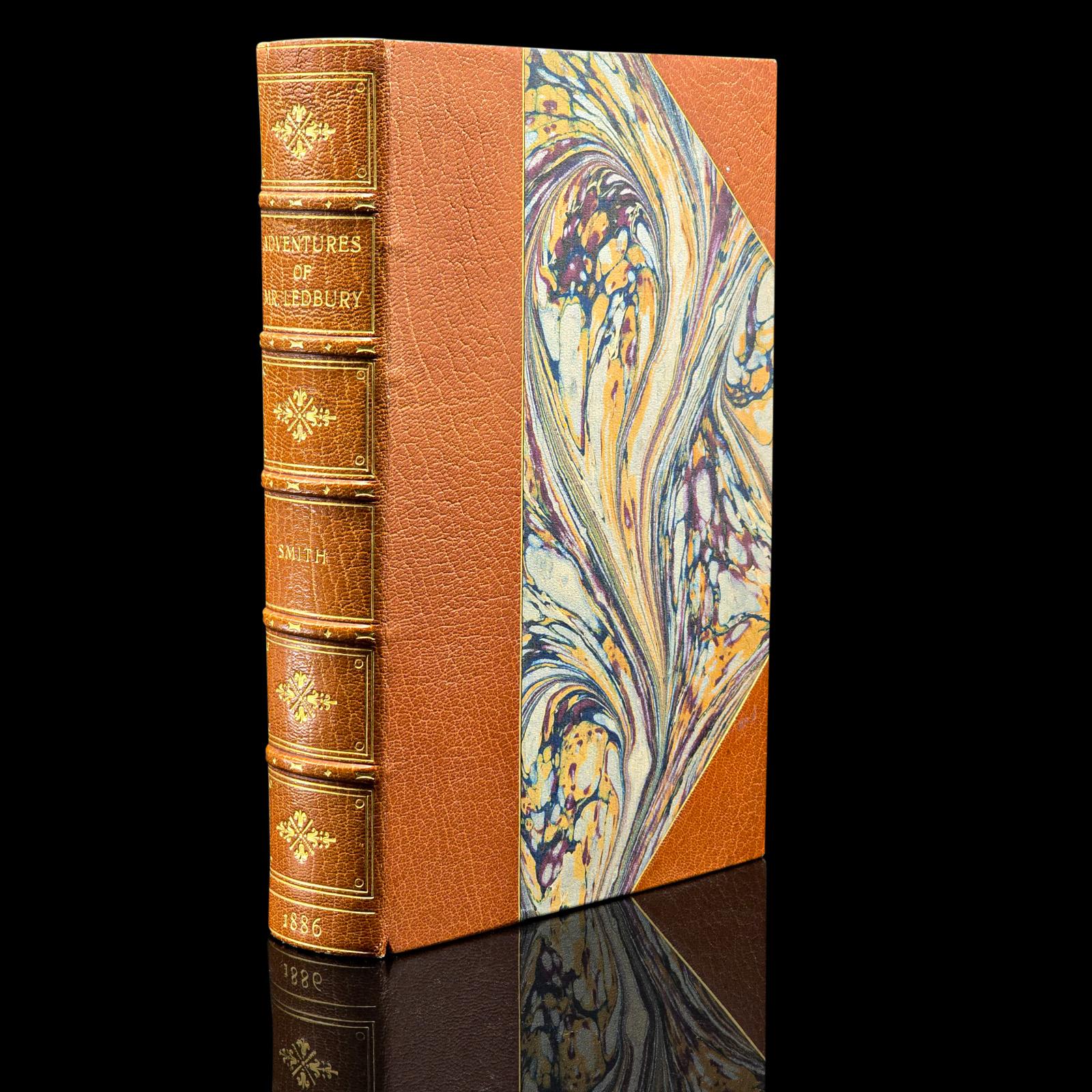 Antique Book, Adventures of Mr Ledbury, Albert Smith, Novel, Literature, C.1886 (1 of 12)