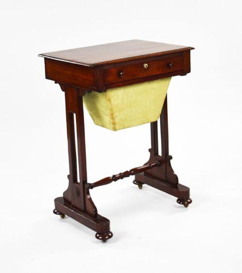 Victorian Mahogany Work Table (1 of 9)