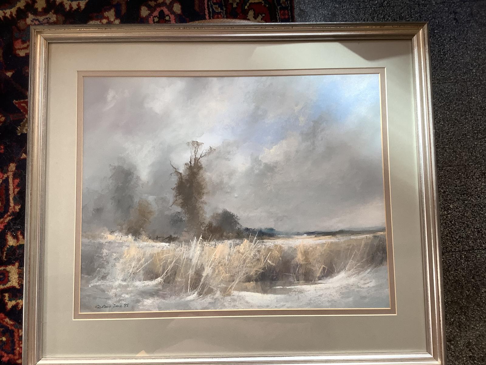 Gordon Dale Pastel - Suffolk Winter Landscape (1 of 4)