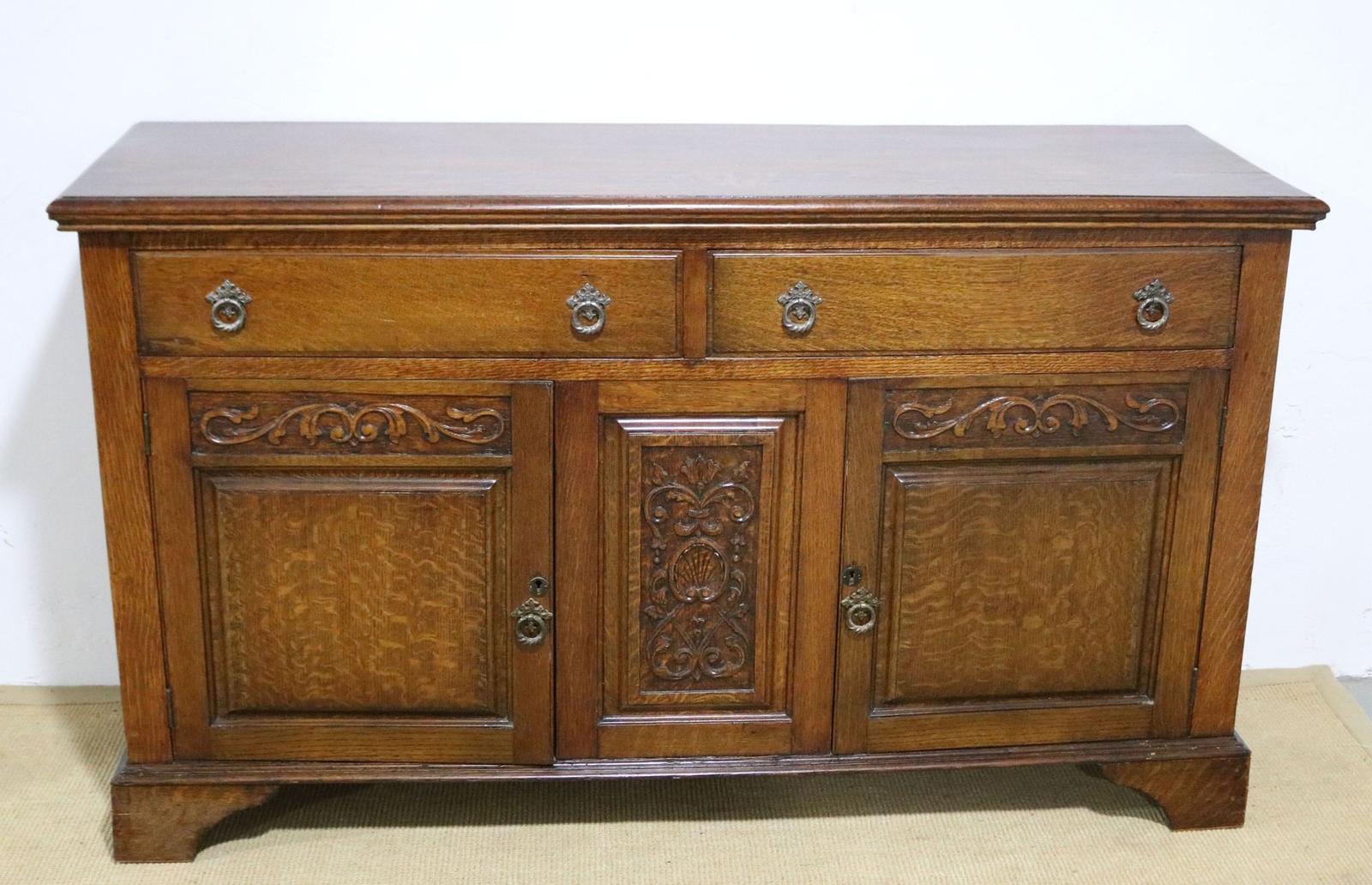 Edwardian Solid Oak Sideboard (1 of 11) Edwardian Solid Oak Sideboard (1 of 11)