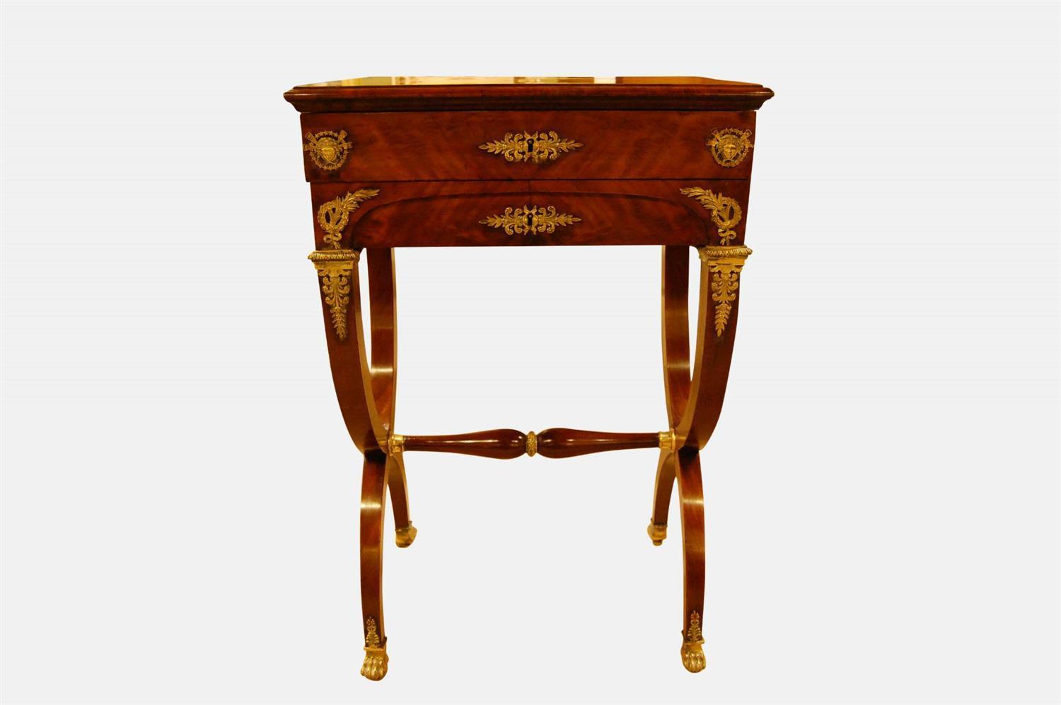 French Empire Mahogany Ladies Work Table c.1810 (1 of 1) French Empire Mahogany Ladies Work Table c.1810 (1 of 1)