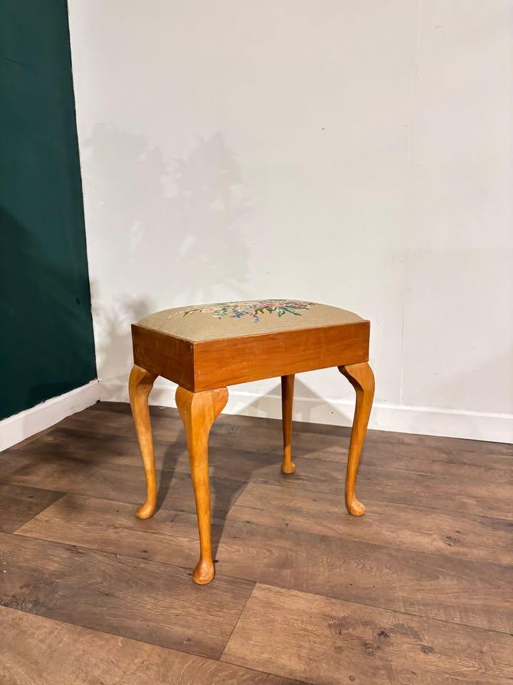 Vintage Embroidered Stool (1 of 13)