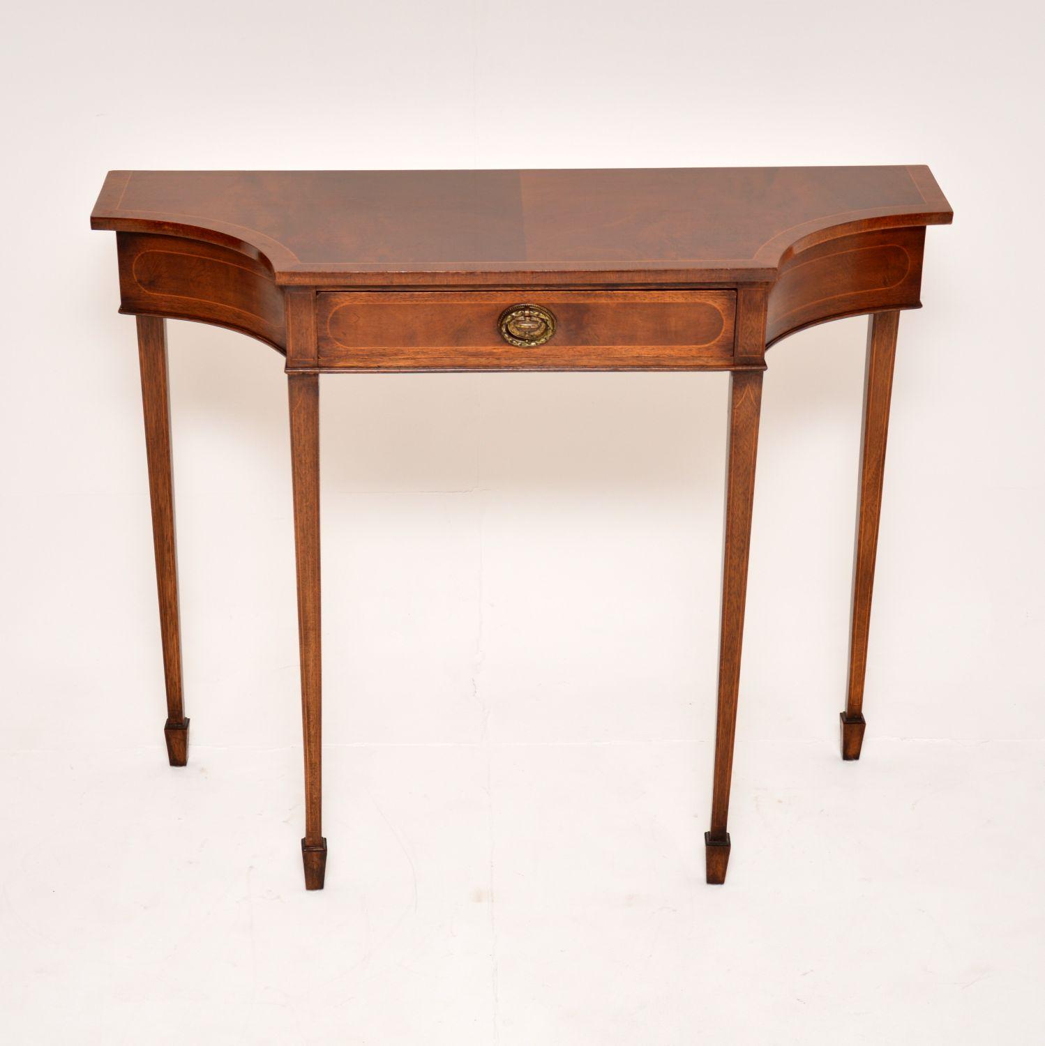 Sheraton Style Inlaid Mahogany Console Table (1 of 8) Sheraton Style Inlaid Mahogany Console Table (1 of 8)