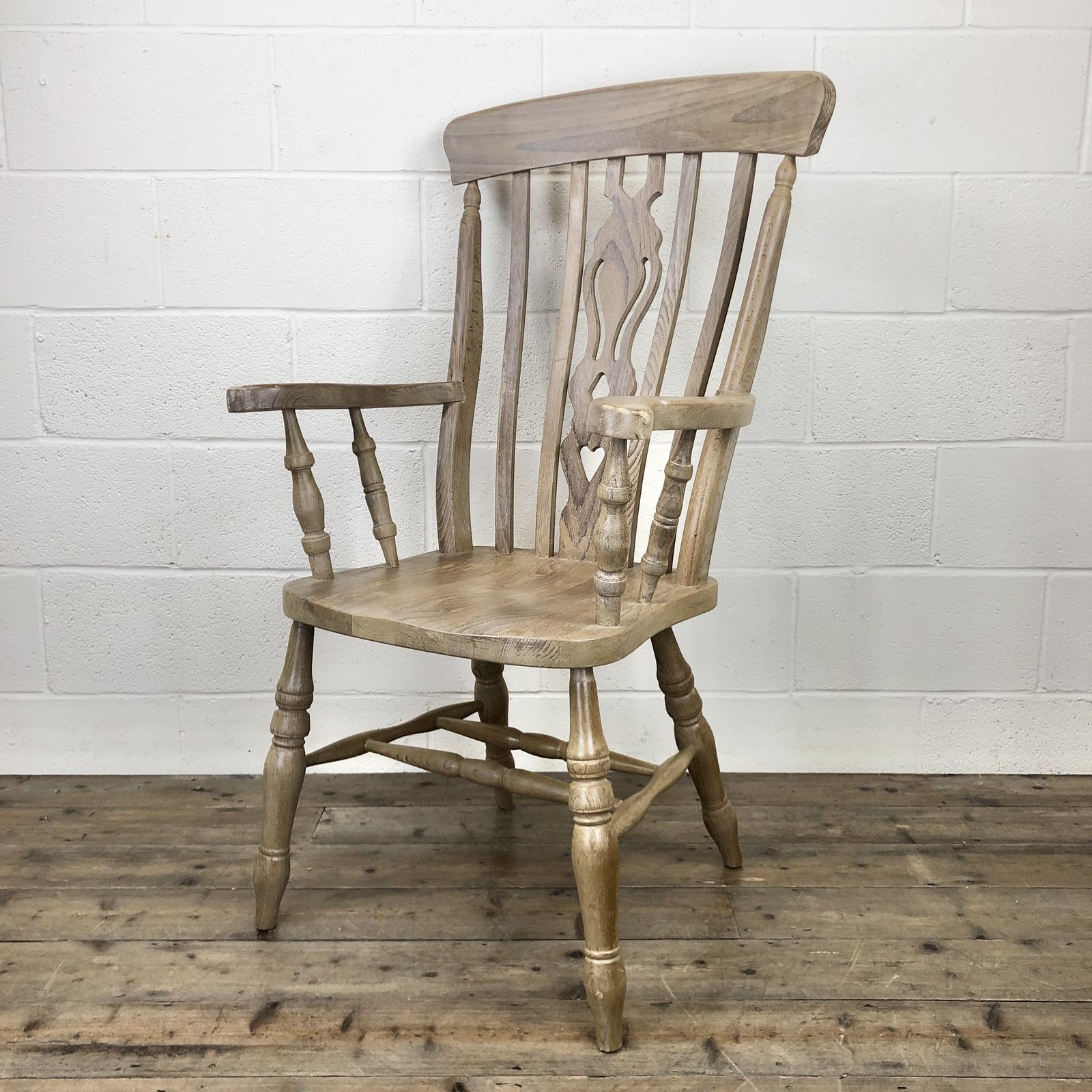 Late 20th Century Beech Farmhouse Armchair (1 of 9) Late 20th Century Beech Farmhouse Armchair (1 of 9)