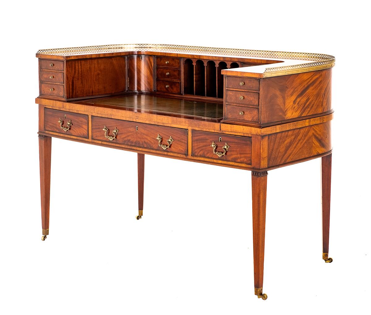 Large Mahogany Regency Revival Carlton House Style Desk c.1900 (1 of 17) Large Mahogany Regency Revival Carlton House Style Desk c.1900 (1 of 17)
