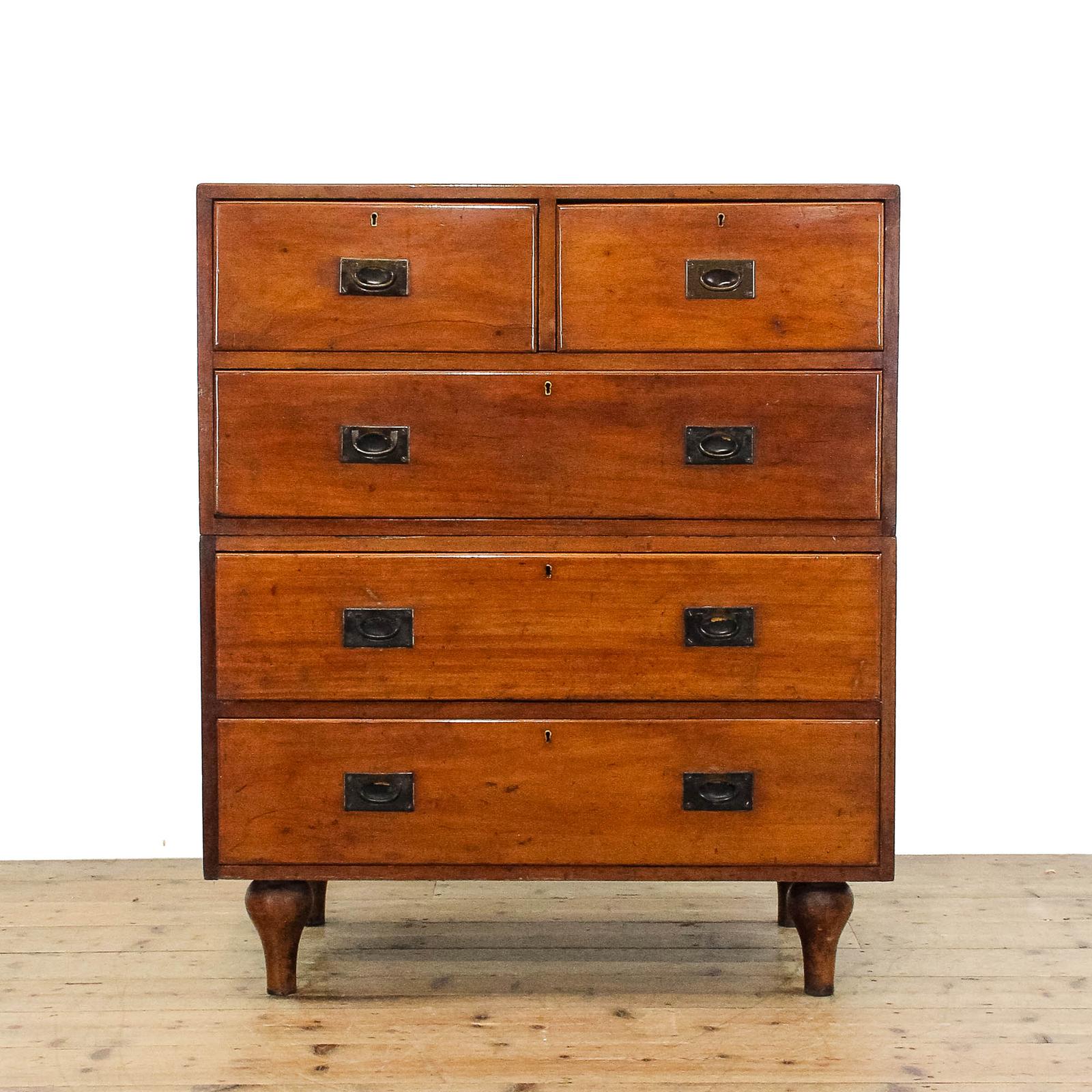 Antique 19th Century Mahogany Campaign Chest of Drawers (1 of 10) Antique 19th Century Mahogany Campaign Chest of Drawers (1 of 10)