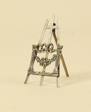 Silver Easel Shaped Menu Holder - Birmingham 1900 (1 of 7)