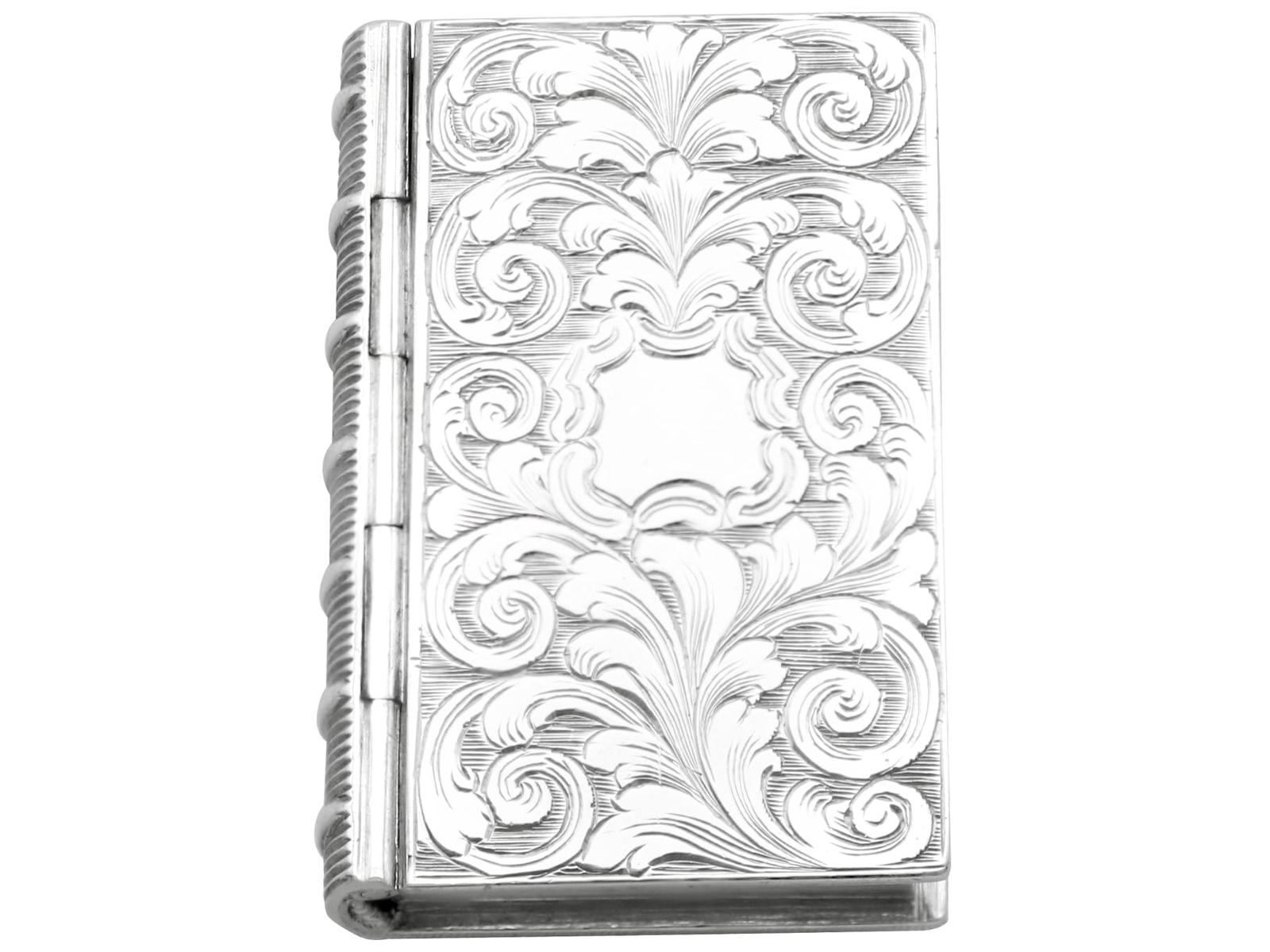 Antique Sterling Silver Book Vinaigrette (1 of 17)
