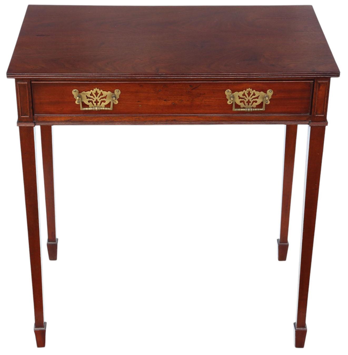Antique Georgian Revival Mahogany Writing Desk c.1880–1900 – Fine Quality, Dressing Table (1 of 10)