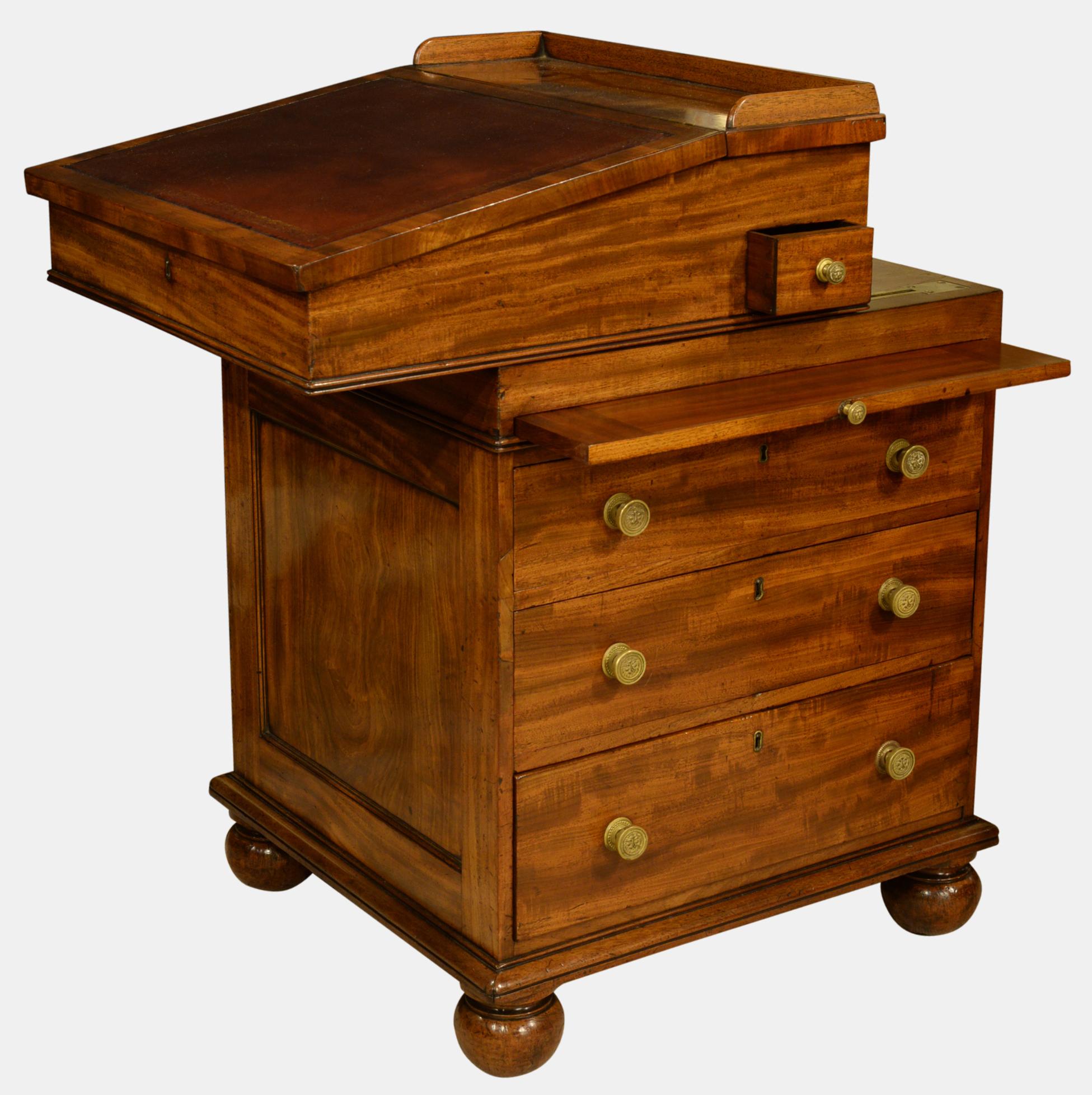 Early 19th Century Mahogany Davenport (1 of 1)