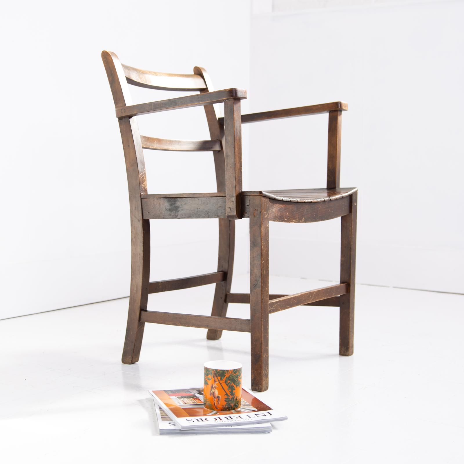 Air Ministry Military Issue Desk Armchair c.1940 (1 of 11)