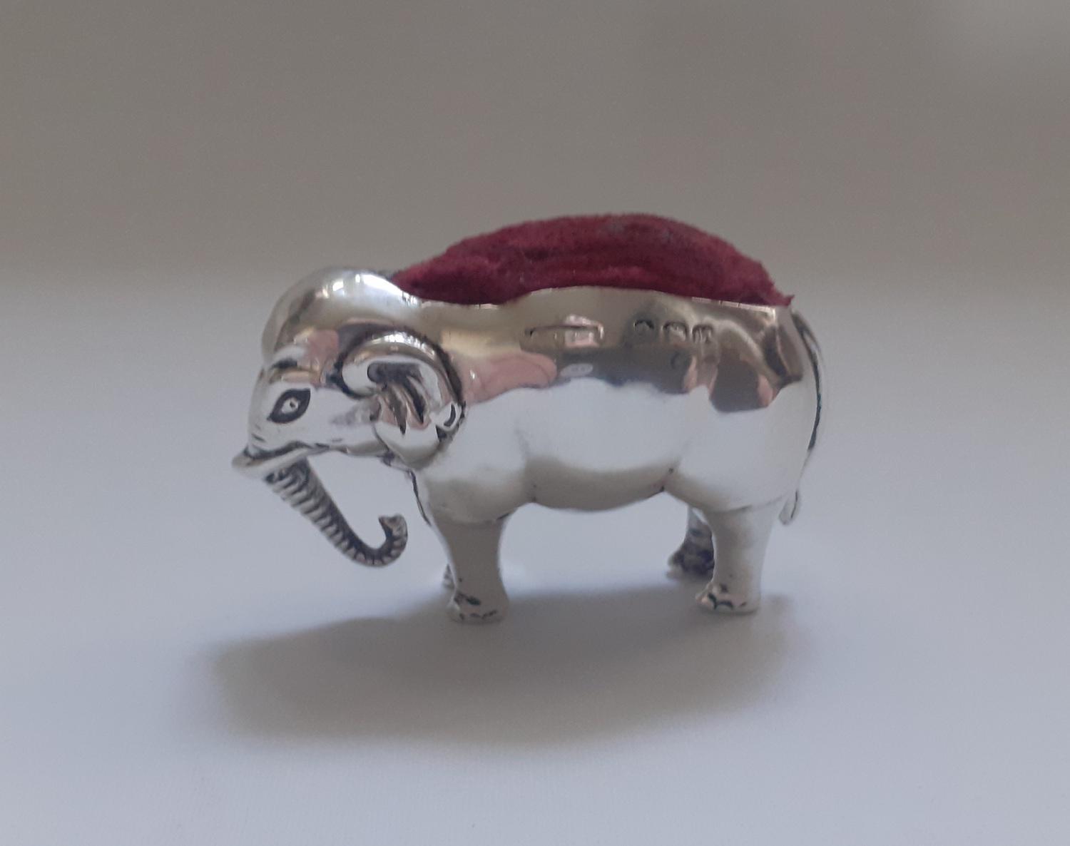 Collectible Edwardian Silver Elephant Pin Cushion (1 of 7)