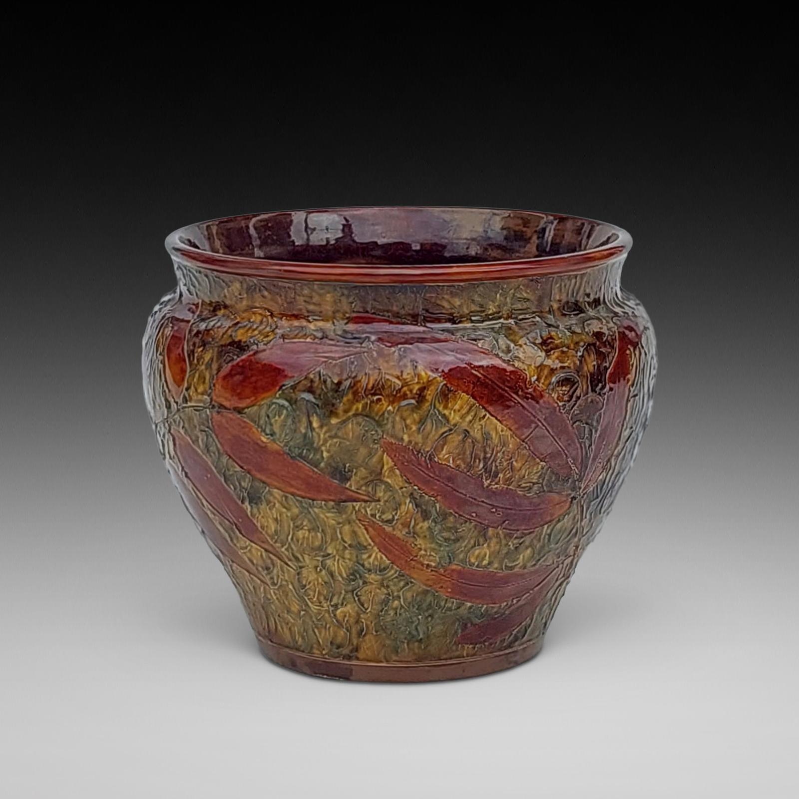 Late 19th Century Royal Doulton Lambeth Stoneware Jardiniere (1 of 6) Late 19th Century Royal Doulton Lambeth Stoneware Jardiniere (1 of 6)