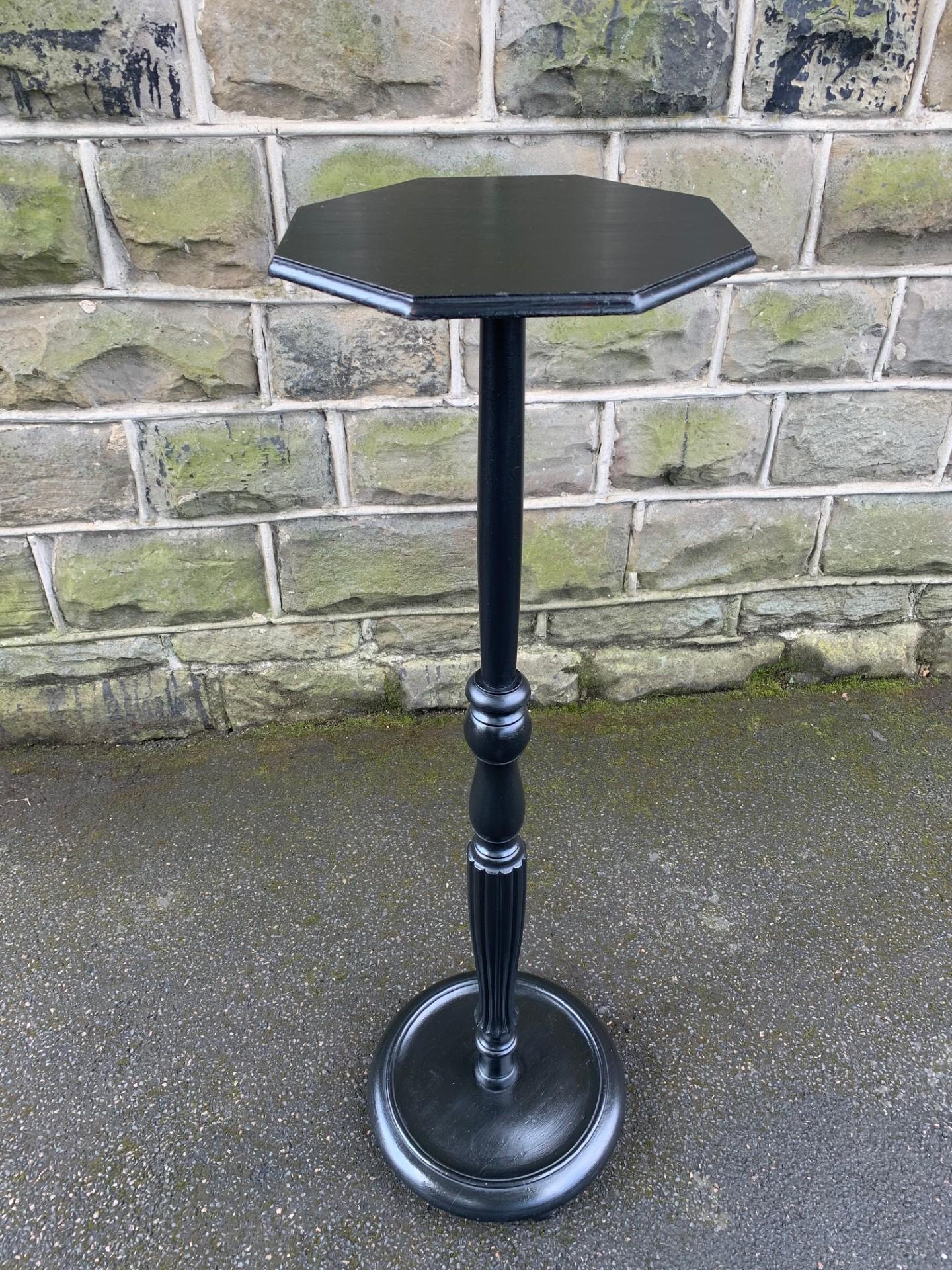 Antique Ebonised Column Plant Stand Torchiere (1 of 5) Antique Ebonised Column Plant Stand Torchiere (1 of 5)