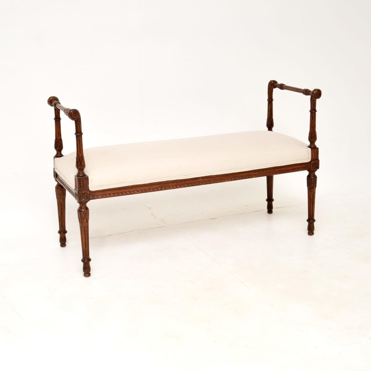 Antique Victorian Carved Walnut Bench / Stool (1 of 9) Antique Victorian Carved Walnut Bench / Stool (1 of 9)