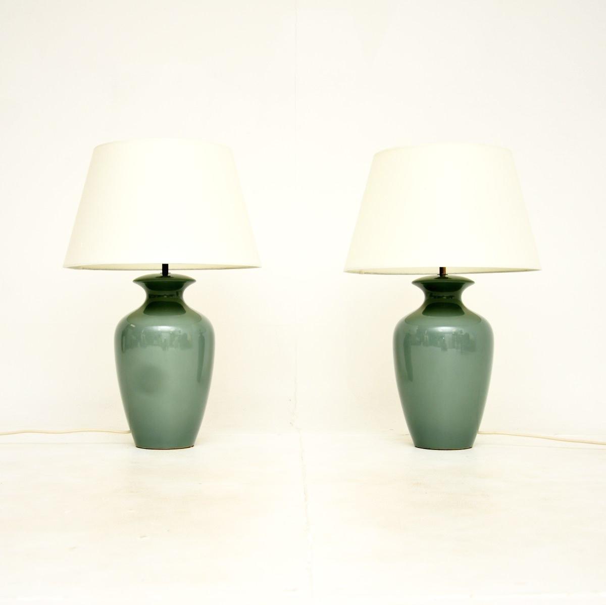 Pair of Vintage Ceramic Table Lamps (1 of 4)