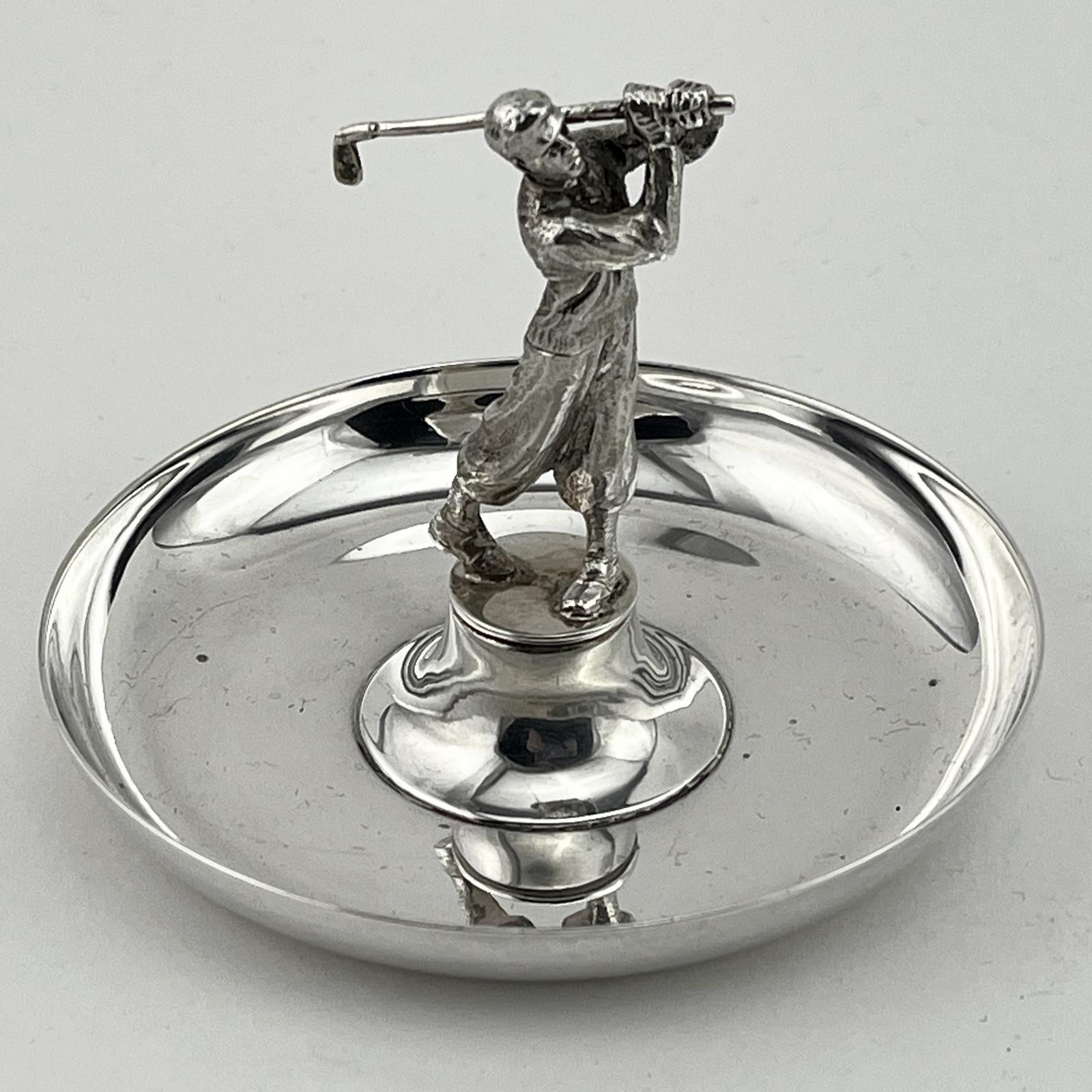 Sterling Silver Goldsmiths & Silversmiths Golf Related Dish (1 of 5)