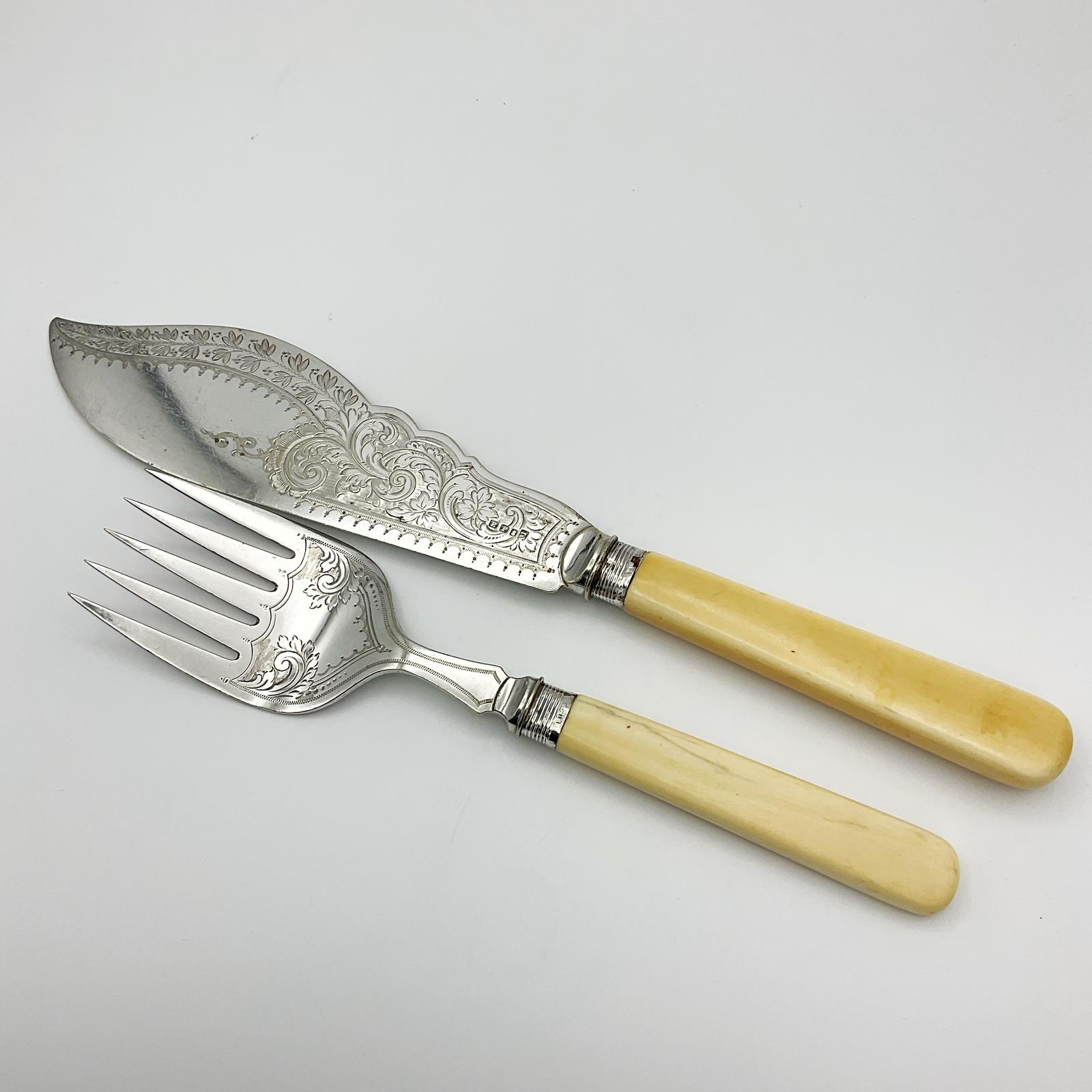 Antique Victorian Fish Servers (1 of 10)