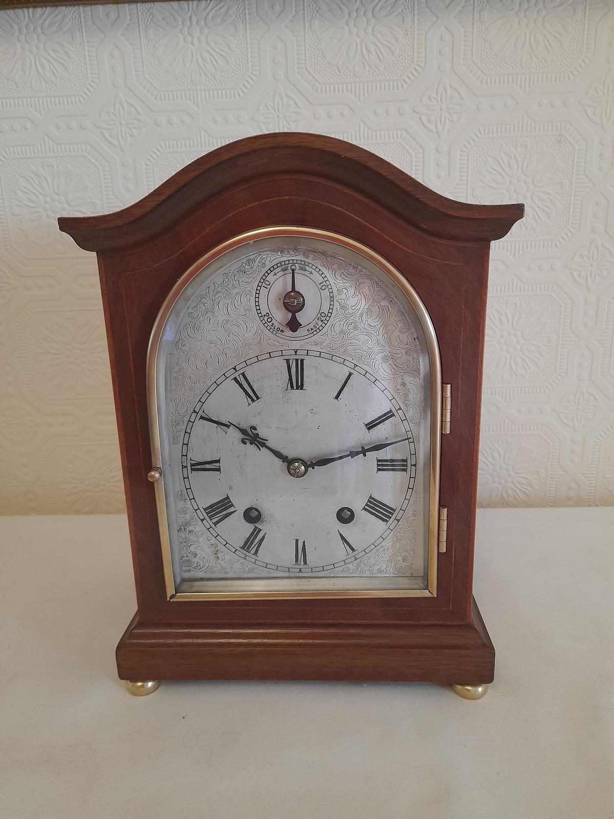 W&H "Ting-Tang" Mahogany Bracket Clock / Mantel Clock (1 of 7)