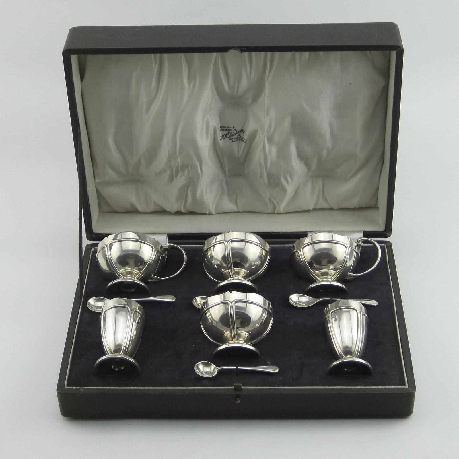 Good Quality Ten Piece 19 Troy Ounce Silver Condiment Set (1 of 8) Good Quality Ten Piece 19 Troy Ounce Silver Condiment Set (1 of 8)