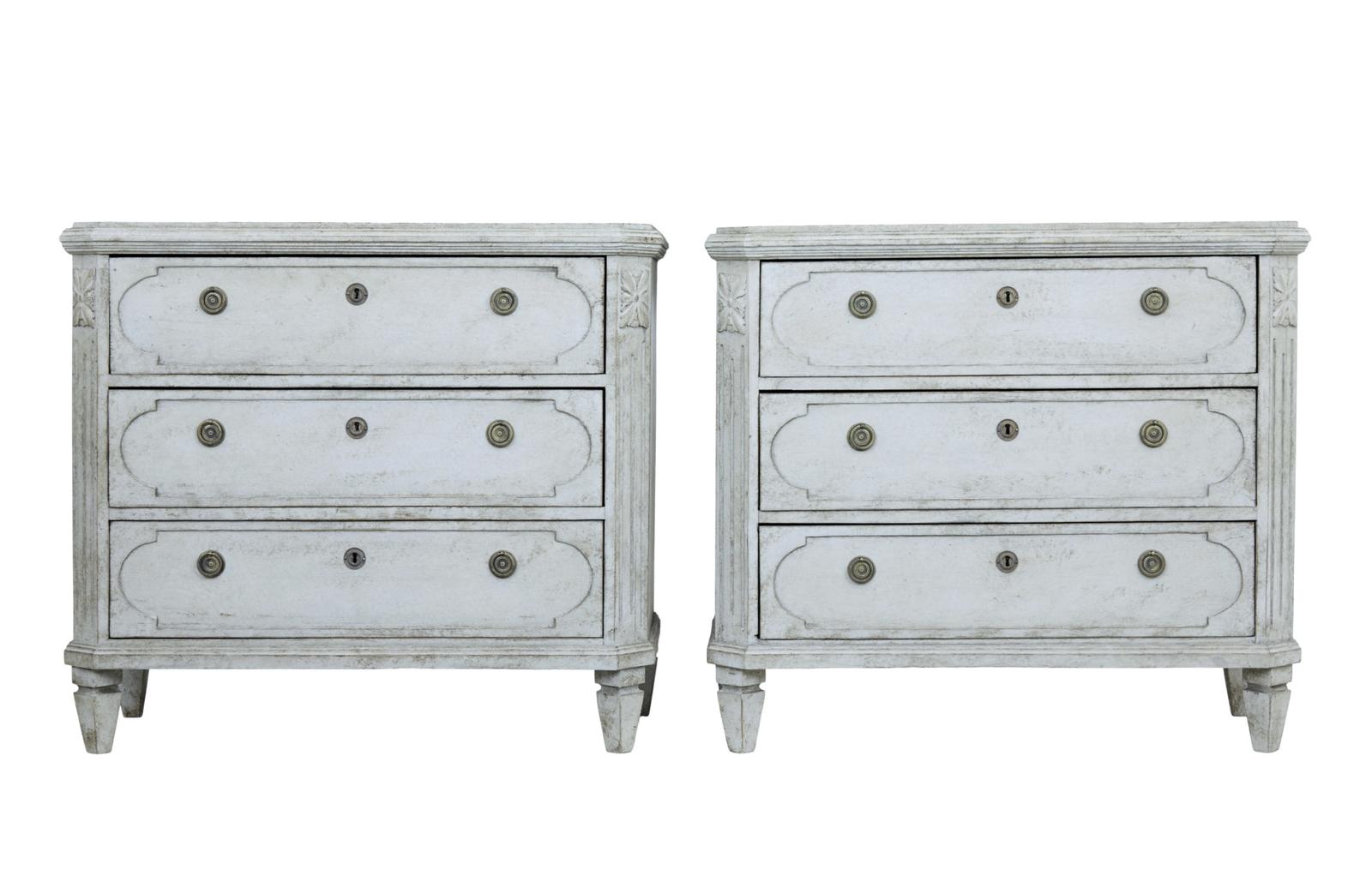 Fine Pair of 19th Century Swedish Painted Commodes (1 of 7)