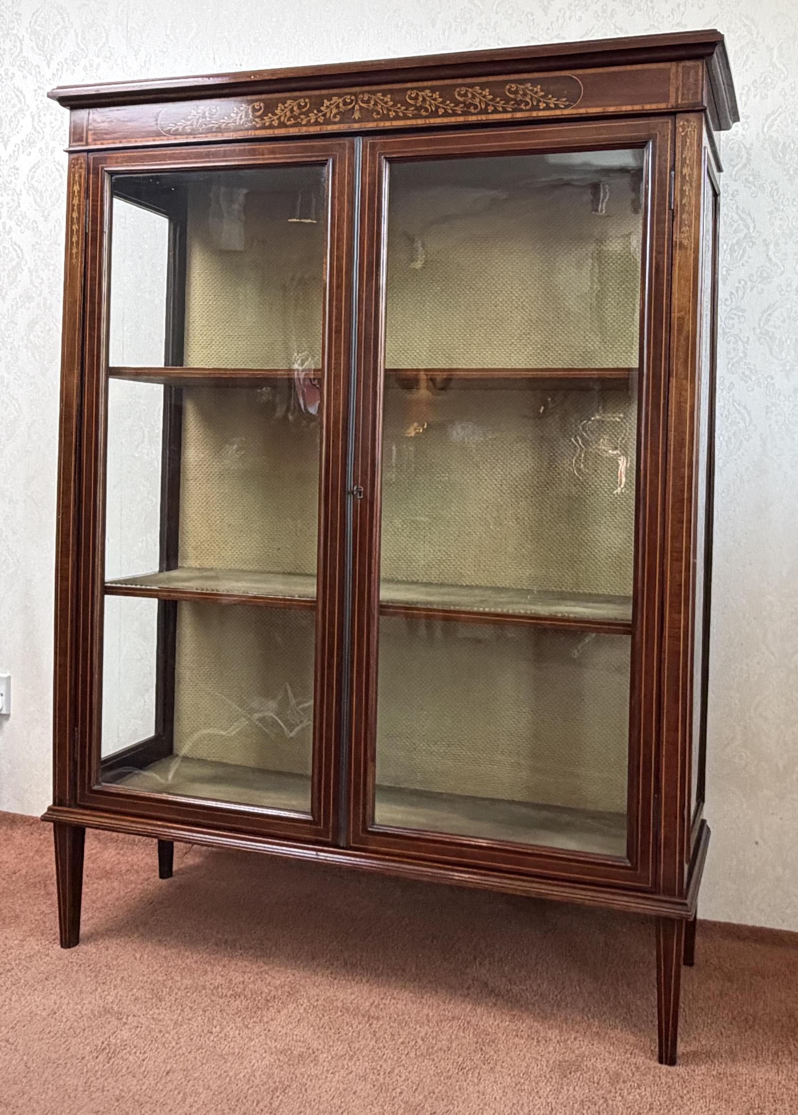 Mahogany Two Door Display Cabinet (1 of 7) Mahogany Two Door Display Cabinet (1 of 7)