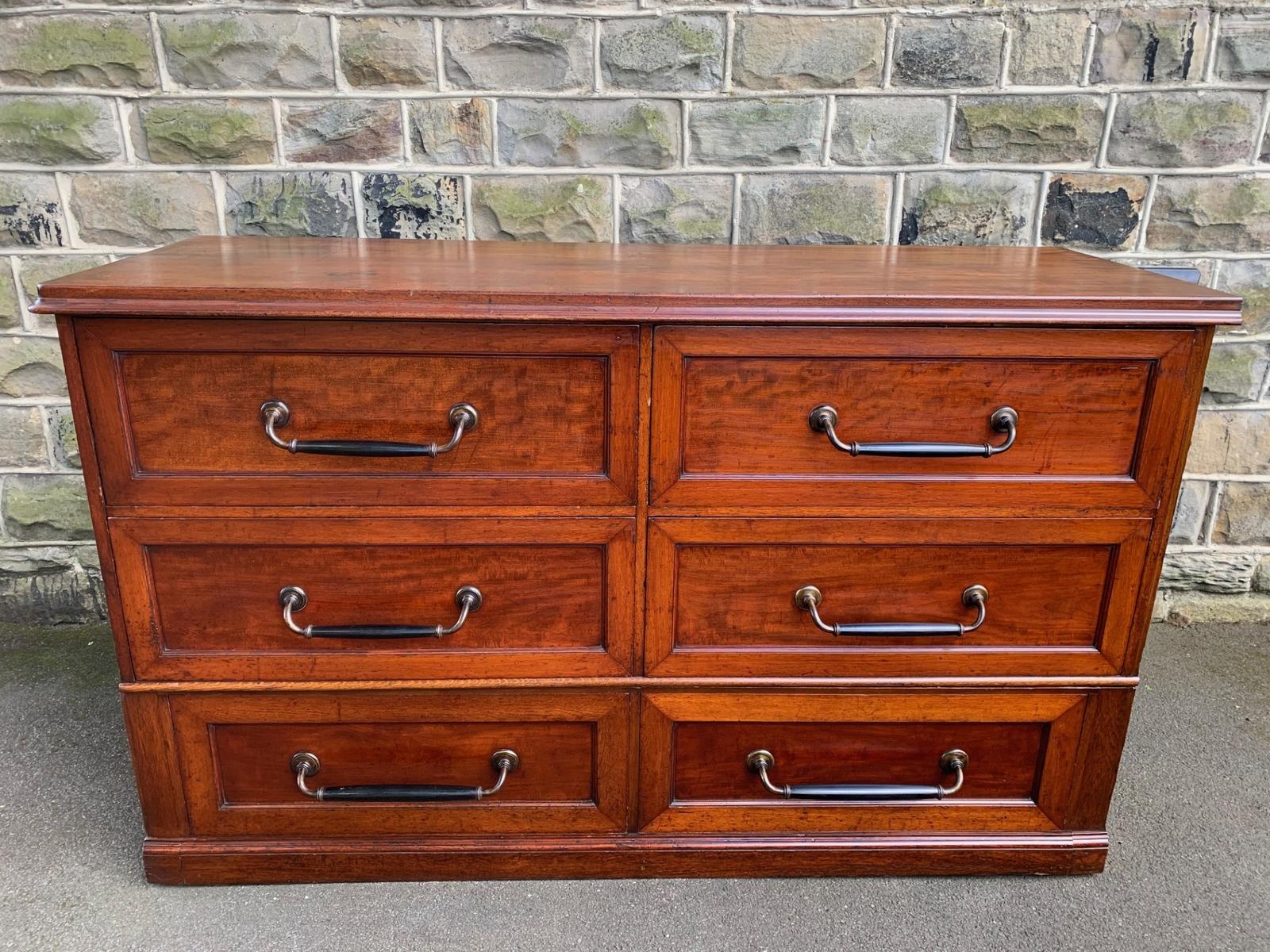 Antique Mahogany Bank of Haberdashery Drawers (1 of 17)