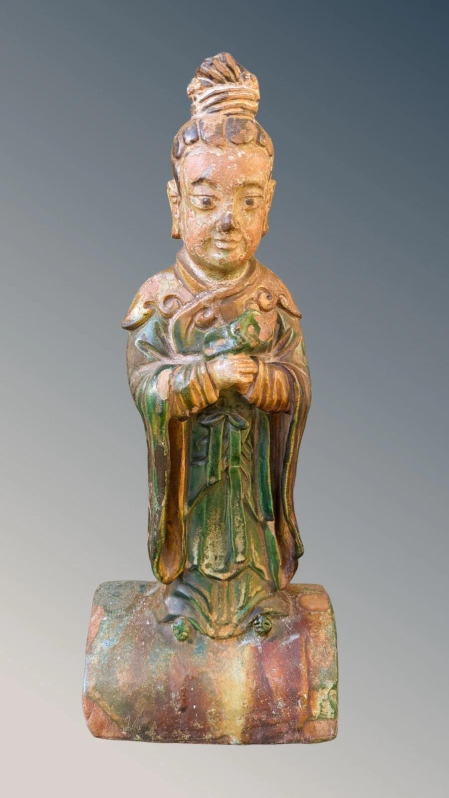 Antique Sancai Chinese Roof Ridge Tile Qing (1 of 11)