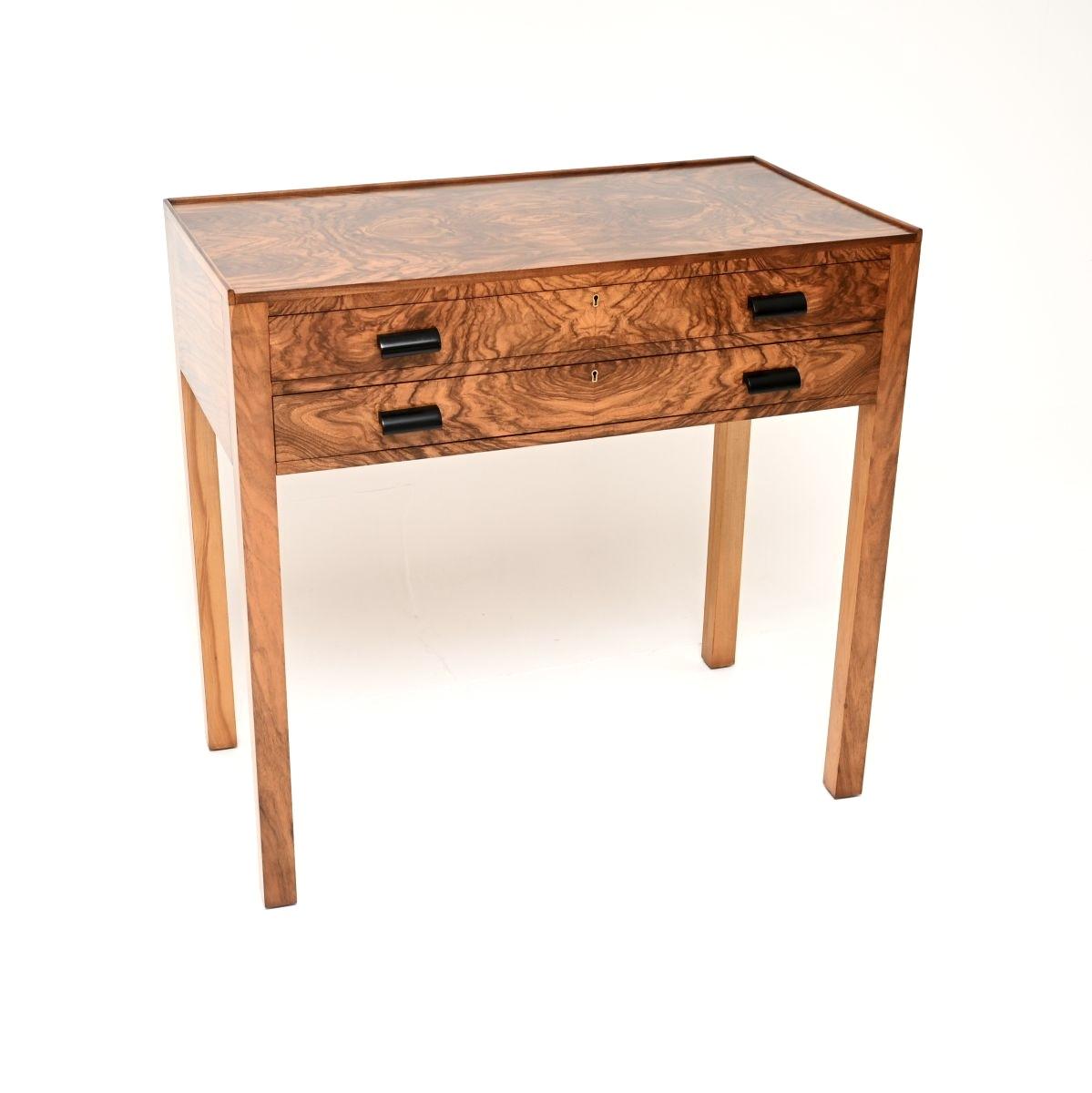 Art Deco Burr Walnut Console Server Table (1 of 10) Art Deco Burr Walnut Console Server Table (1 of 10)