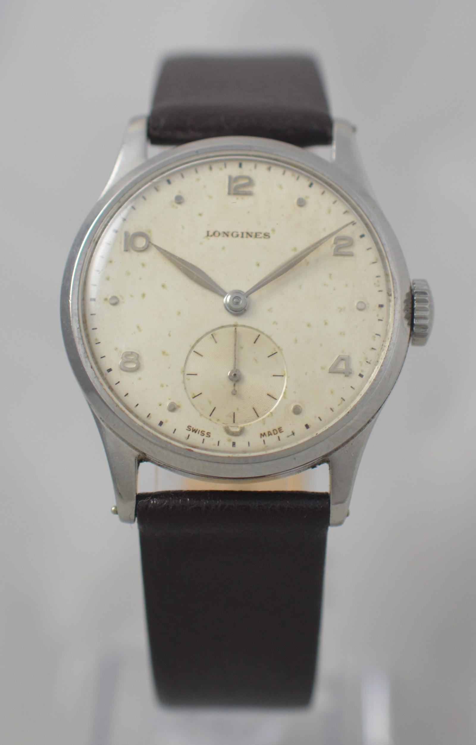 1952 Longines 'Denisteel' Gents Wristwatch (1 of 6)