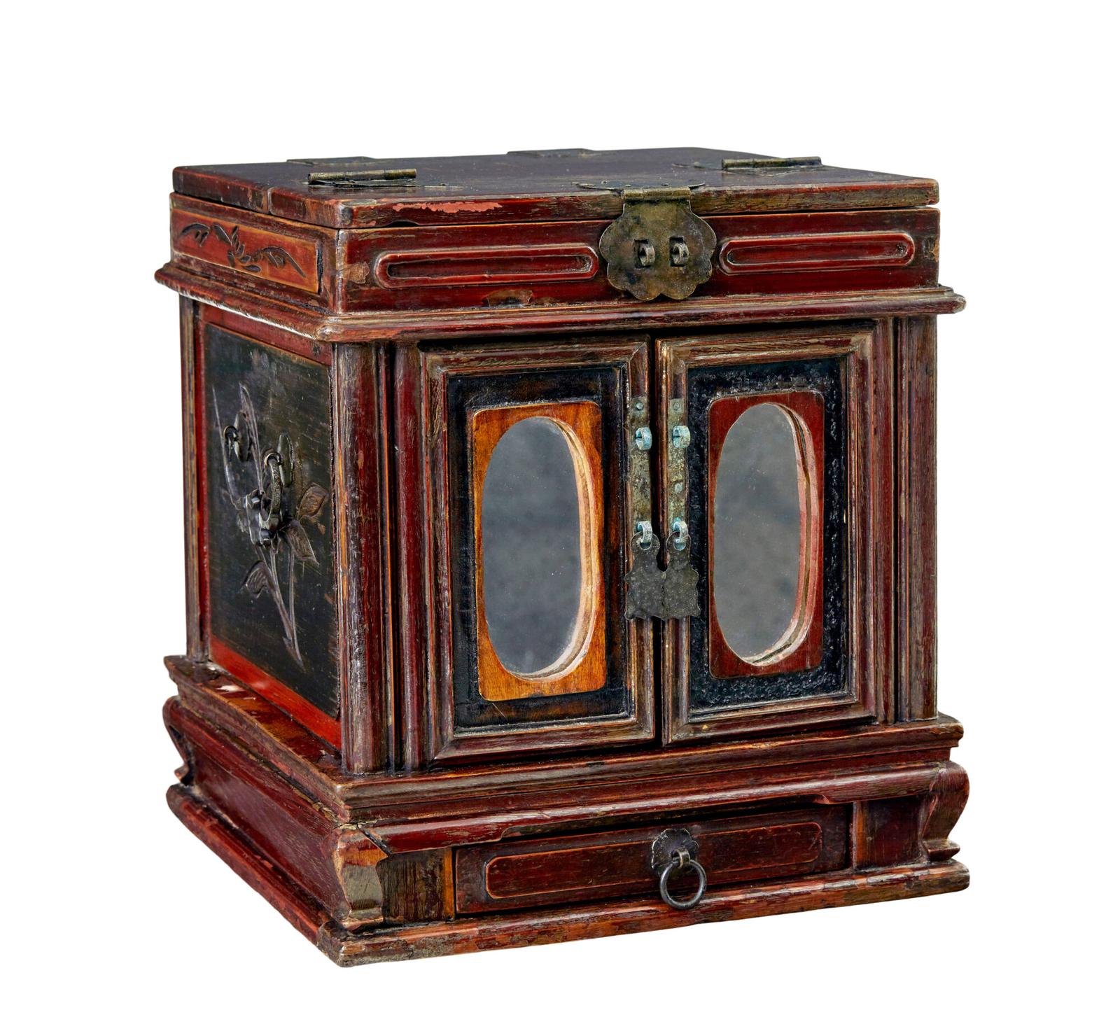 Early 20th Century Lacquered Vanity Box (1 of 7) Early 20th Century Lacquered Vanity Box (1 of 7)