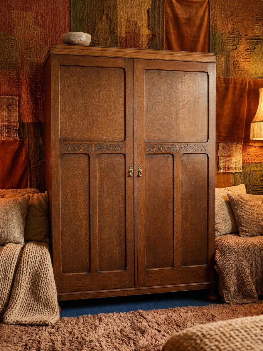 Antique Oak Gentlemans Double Wardrobe Compactum Made by Camphor (1 of 13) Antique Oak Gentlemans Double Wardrobe Compactum Made by Camphor (1 of 13)