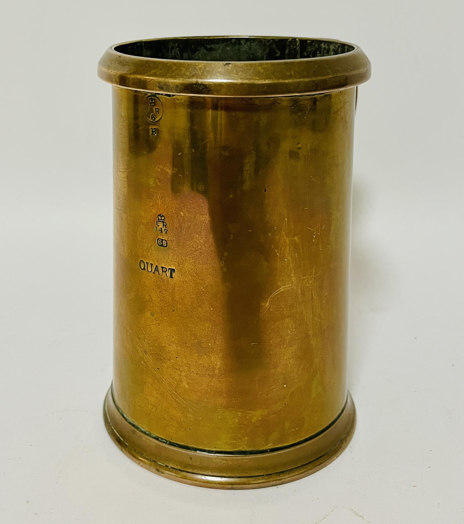 Victorian Brass Quart Tankard (1 of 10) Victorian Brass Quart Tankard (1 of 10)