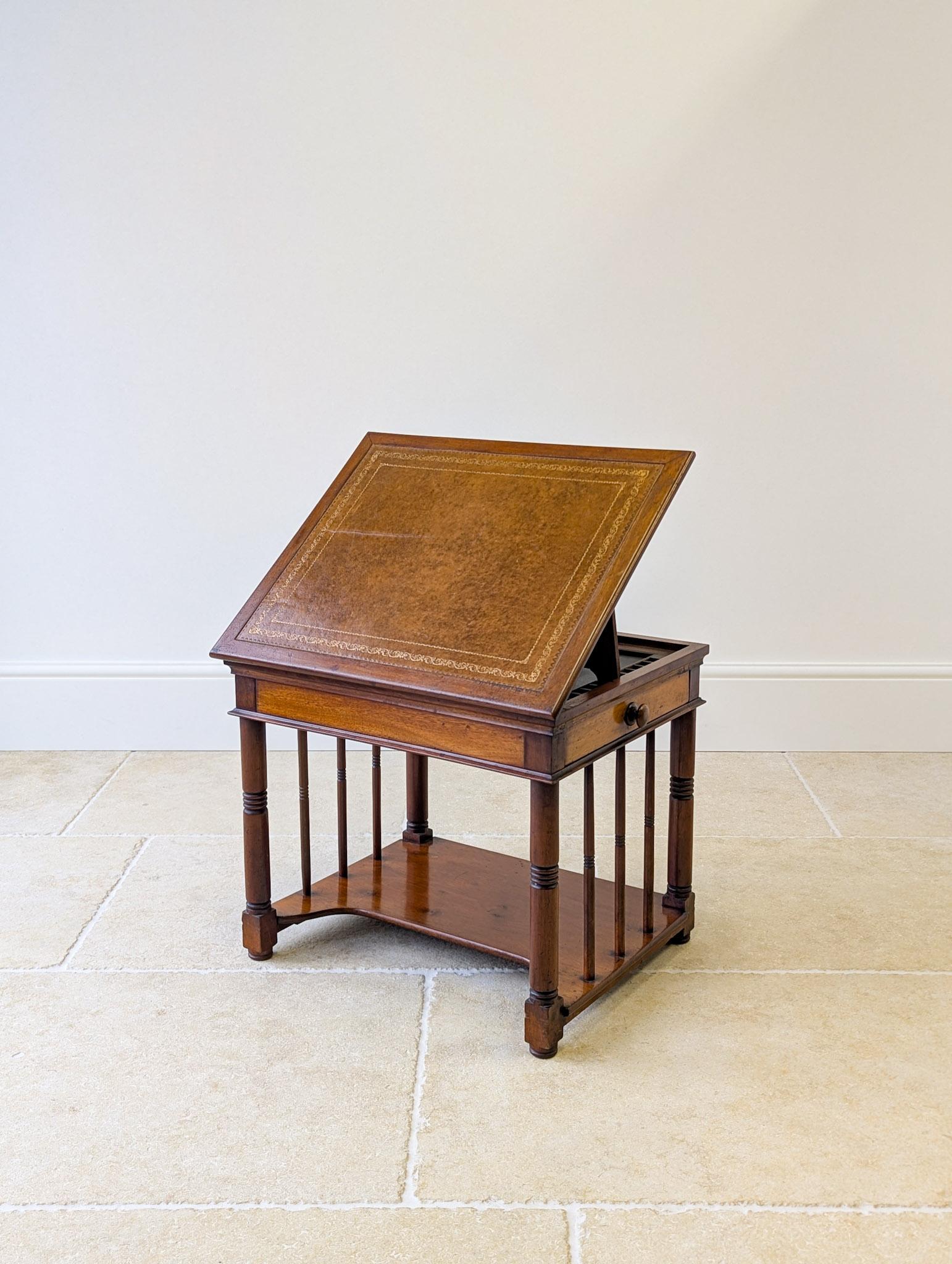 Antique Victorian Mahogany Library Chairside Reading Table c.1890 (1 of 20) Antique Victorian Mahogany Library Chairside Reading Table c.1890 (1 of 20)