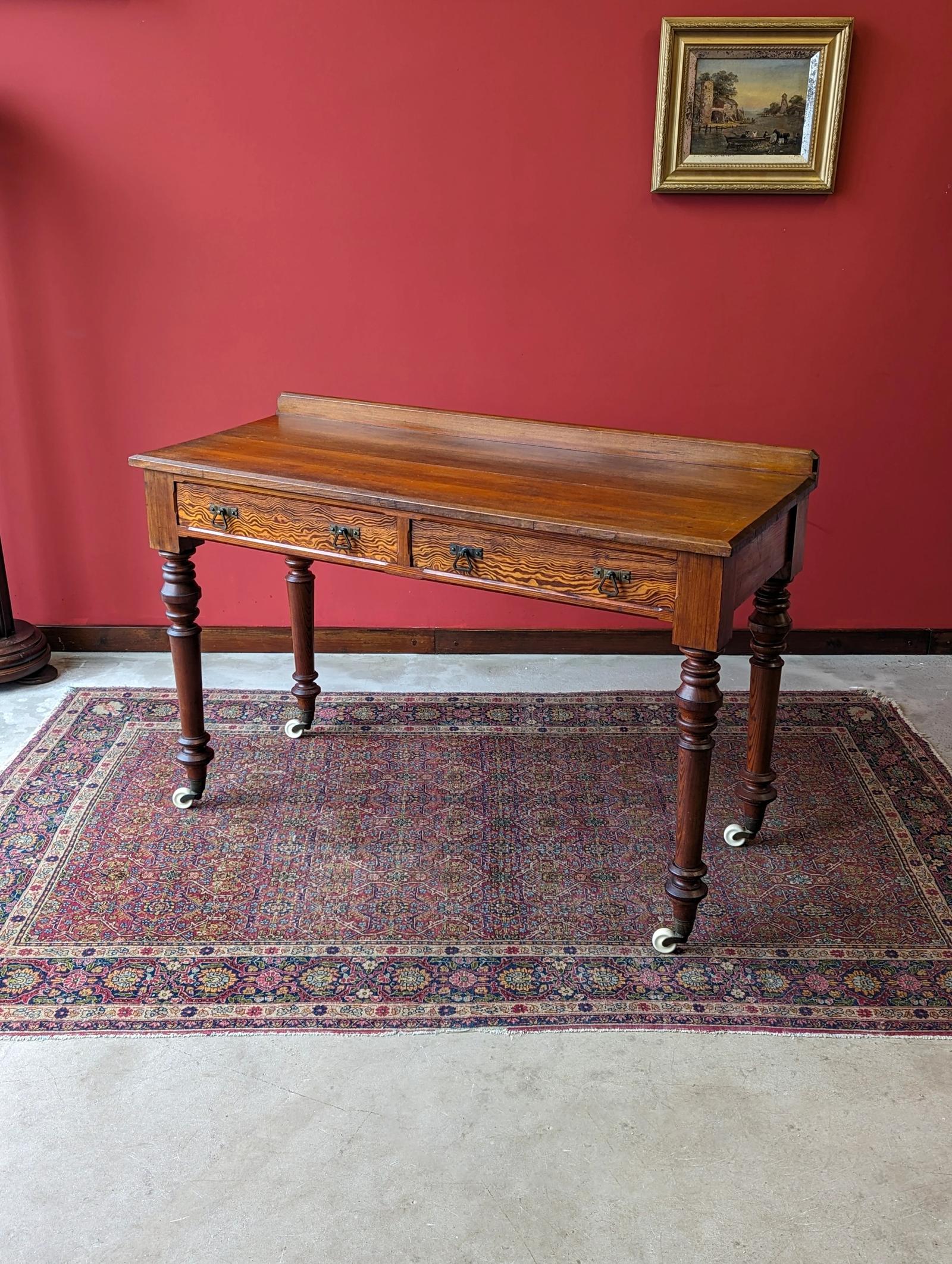 Antique Victorian Pitch Pine Aesthetic Movement Writing Table / Desk (1 of 10) Antique Victorian Pitch Pine Aesthetic Movement Writing Table / Desk (1 of 10)
