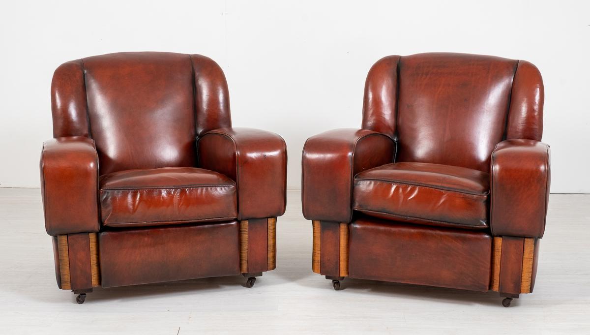 Good Pair of Art Deco Club Chairs (1 of 7) Good Pair of Art Deco Club Chairs (1 of 7)