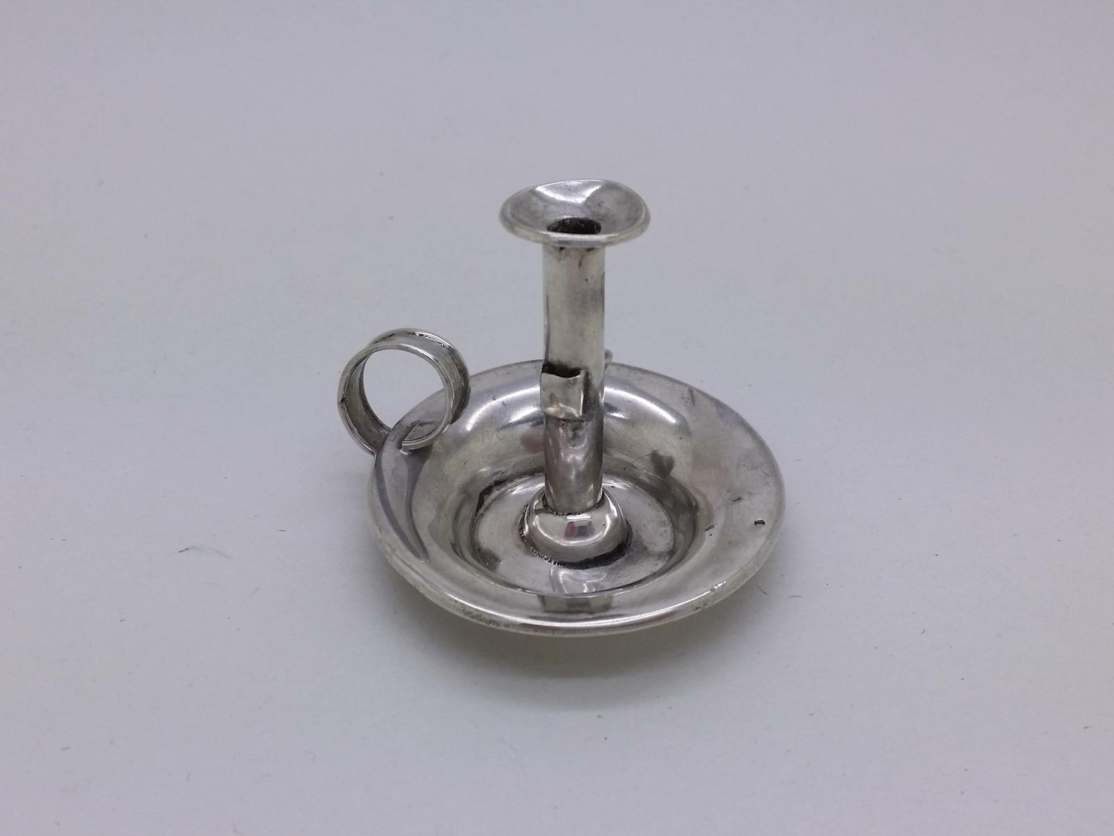 Victorian 1891 Sterling Silver Miniature Wax Sealing Taperstick Hallmark Chester (1 of 11)