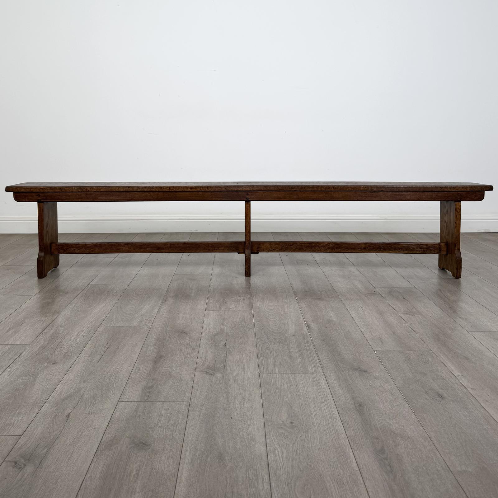 Antique 19th Century Long Georgian Tavern Bench in Oak (1 of 9) Antique 19th Century Long Georgian Tavern Bench in Oak (1 of 9)