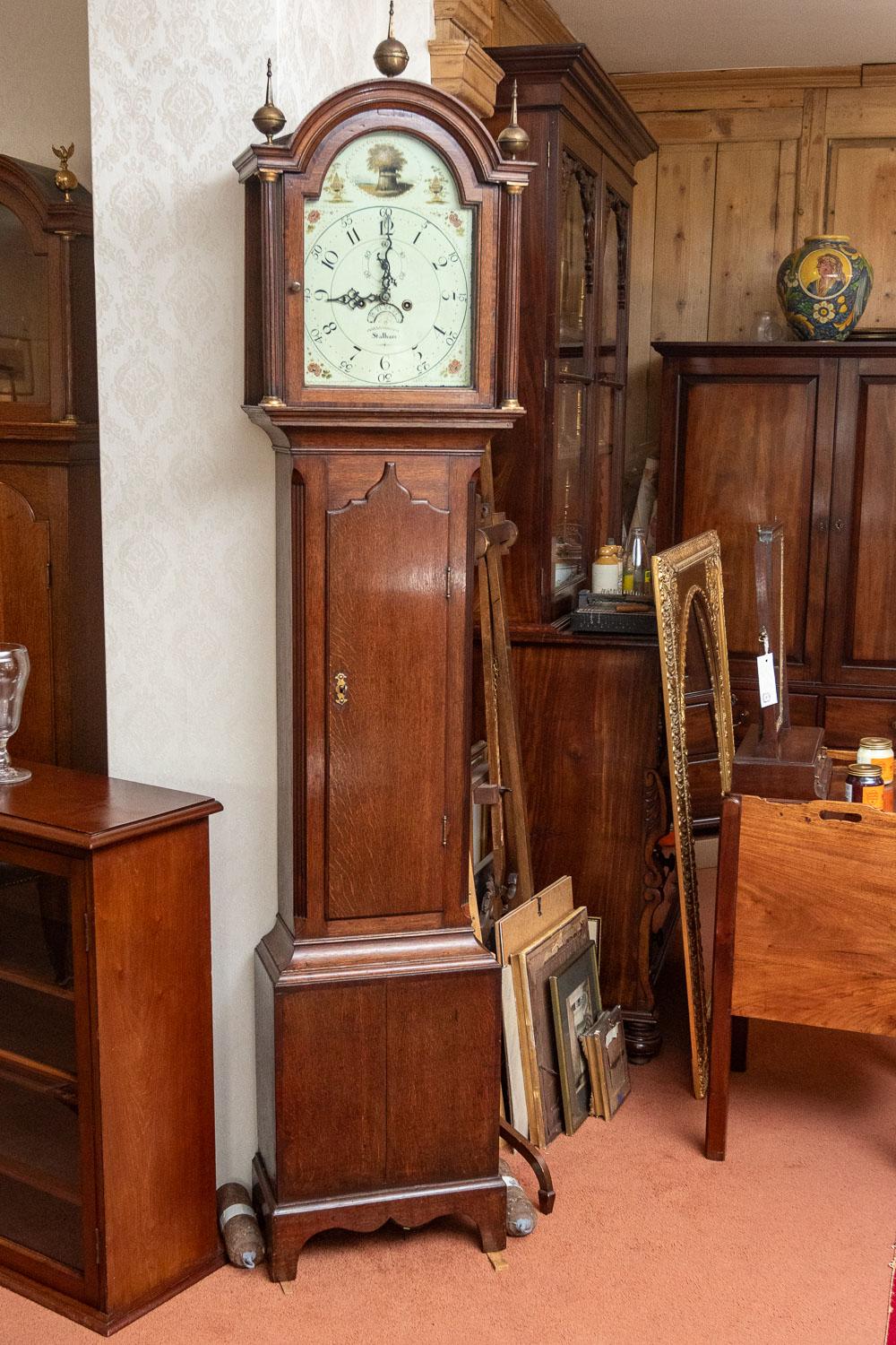 Oak Cased 8 Day Grandfather Clock "Stalham" Norfolk (1 of 5)