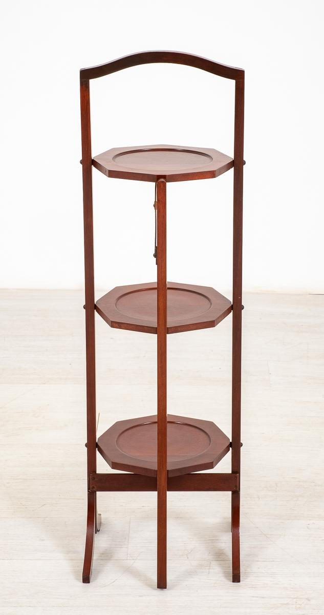 Mahogany Folding Cake Stand (1 of 6)