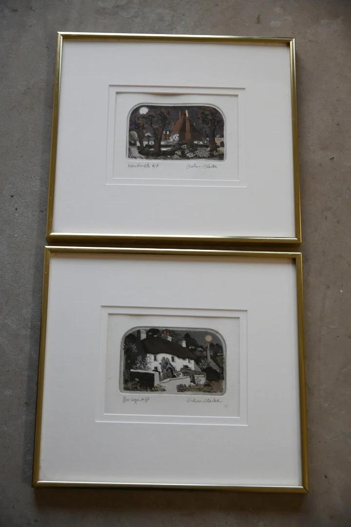 Graham Clarke Etchings Borage & Hawkermoth Artist Proof (1 of 9)