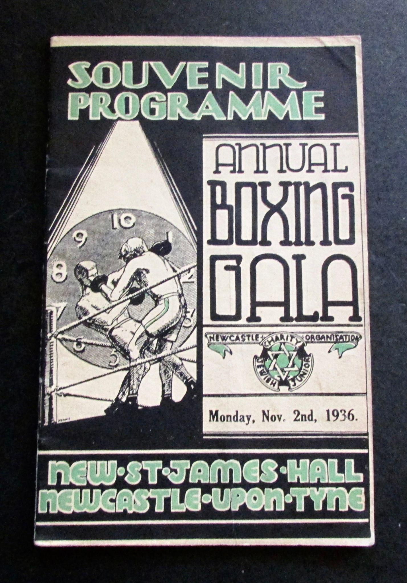 1936 Original Annual Boxing Gala Souvenir Programme Newcastle Upon Tyne (1 of 5)