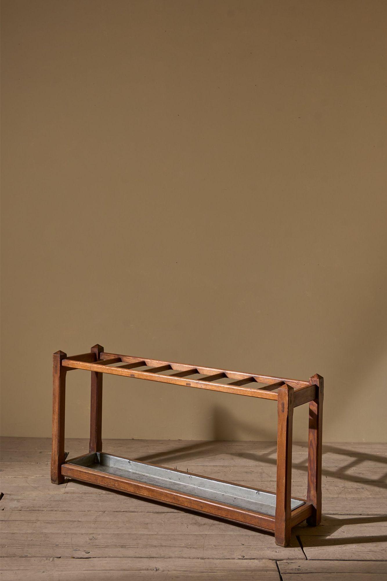 Long 19th Century Pine Stick Stand (1 of 5) Long 19th Century Pine Stick Stand (1 of 5)