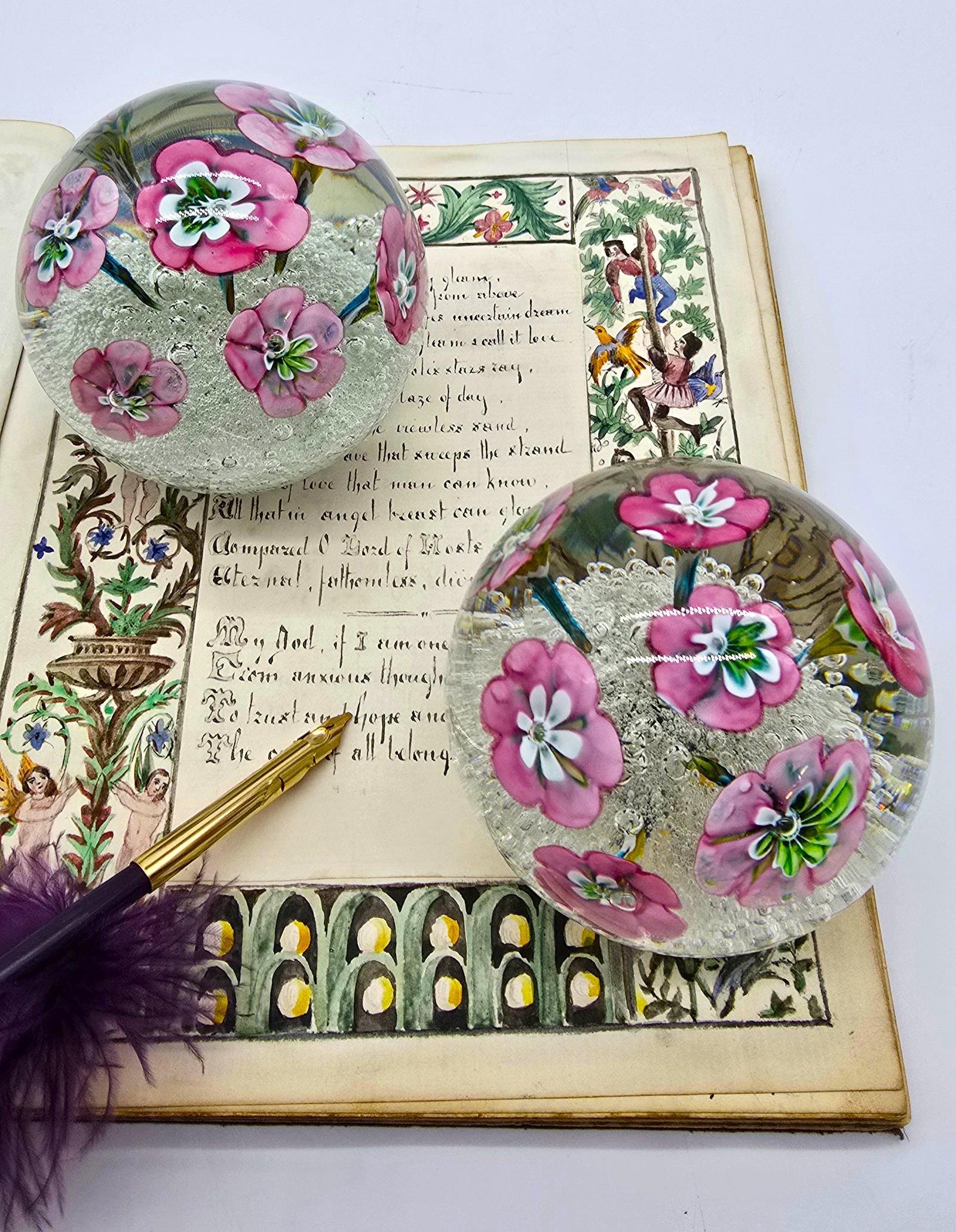 A Rare Pair of Italian Murano Glass Paperweights (1 of 42)